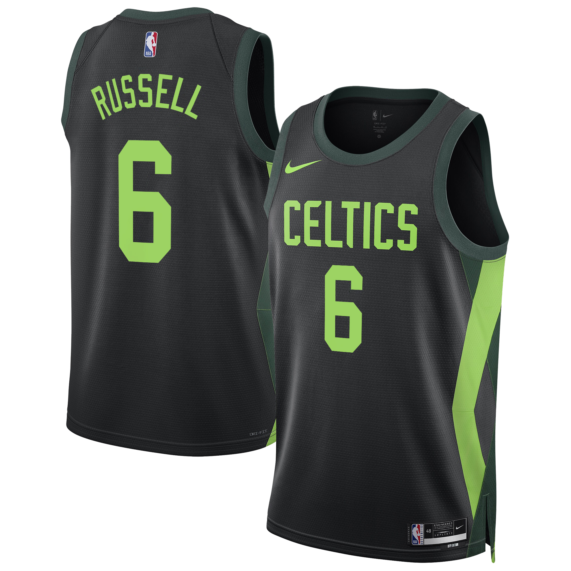 Bill Russell Men's Boston Celtics 2024/25 City Edition Swingman City Edition Jersey - All Stitched