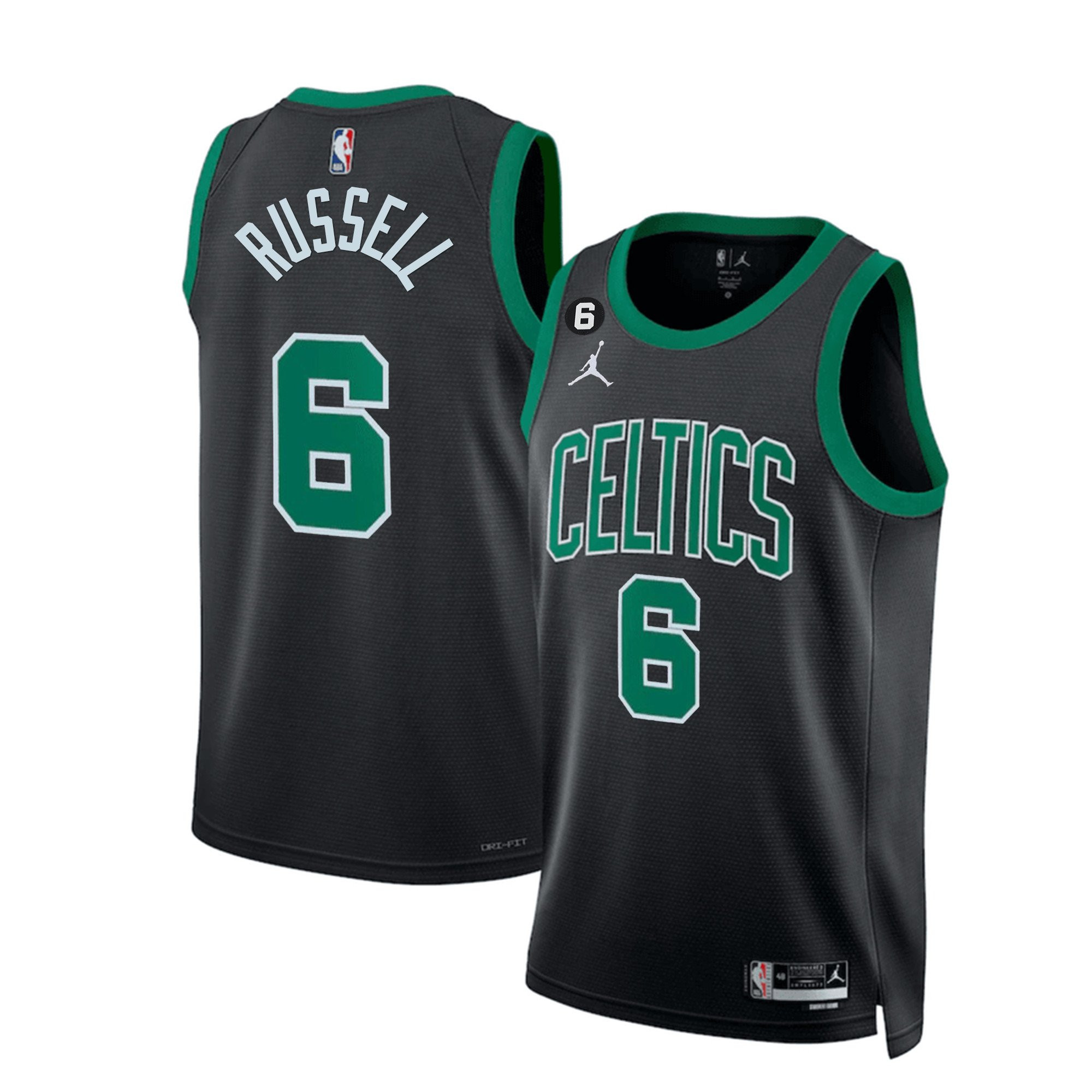 Bill Russell Men's Boston Celtics Bill Russell Patch Collection Statement Jersey - All Stitched