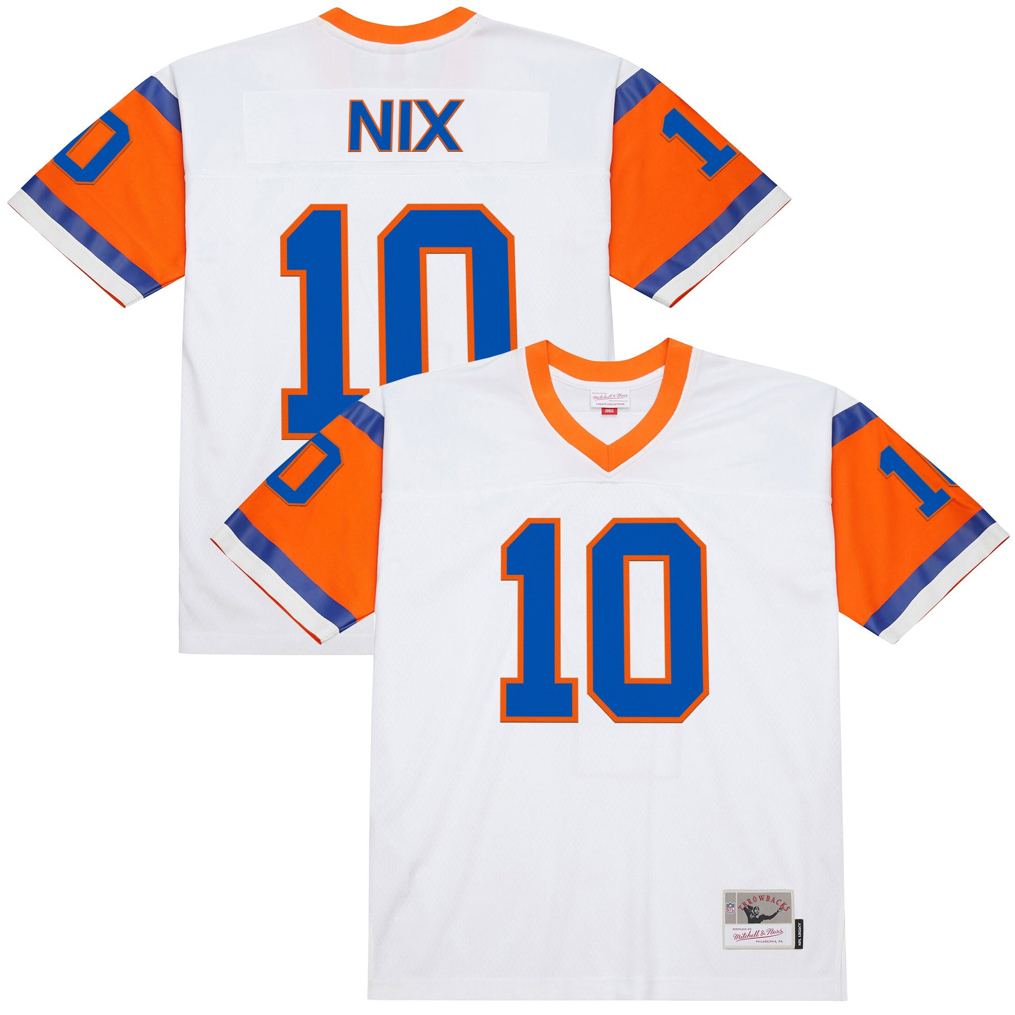 Bo Nix Men's Denver Broncos Throwback Player White Jersey - All Stitched