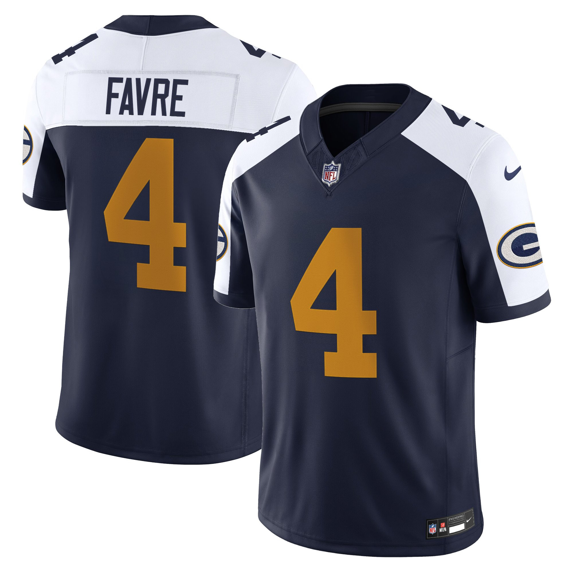 Brett Favre Men's Green Bay Packers The 1923 Classic Vapor Limited Navy Alternate Jersey - All Stitched