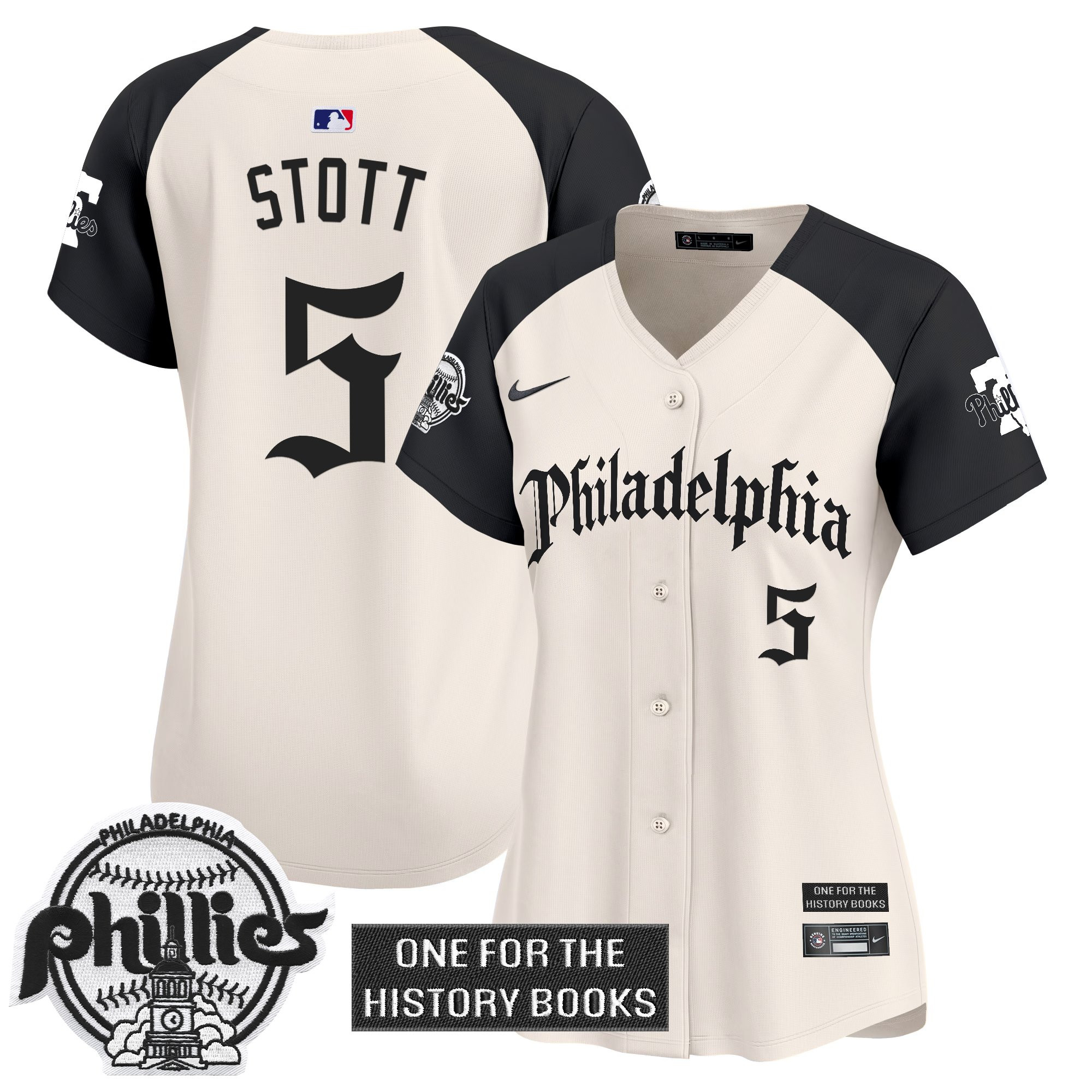 Bryson Stott Women's Philadelphia Phillies Retro Newspaper Edition Vapor Premier Limited Alternate Jersey - All Stitched