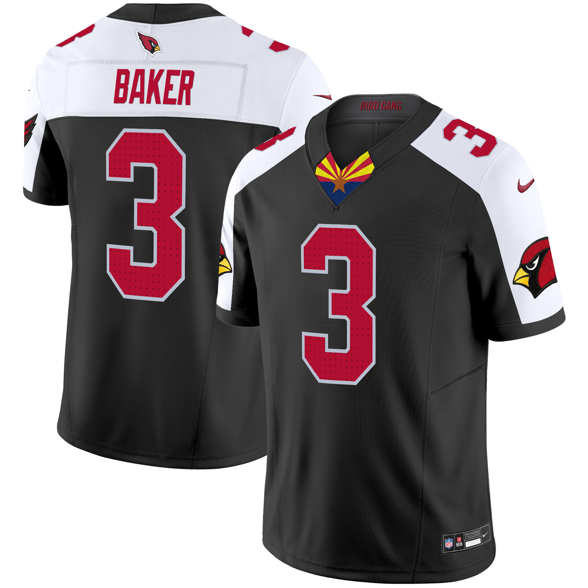 Budda Baker Men's Arizona Cardinals 2024 Special Vapor Limited Black Alternate Jersey V2 - All Stitched