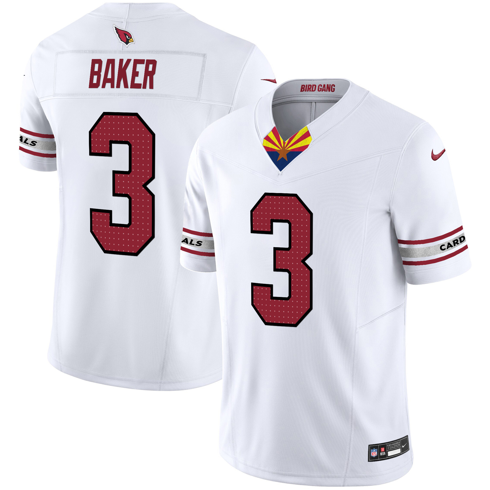 Budda Baker Men's Arizona Cardinals 2024 Special Vapor Limited White Jersey V2 - All Stitched