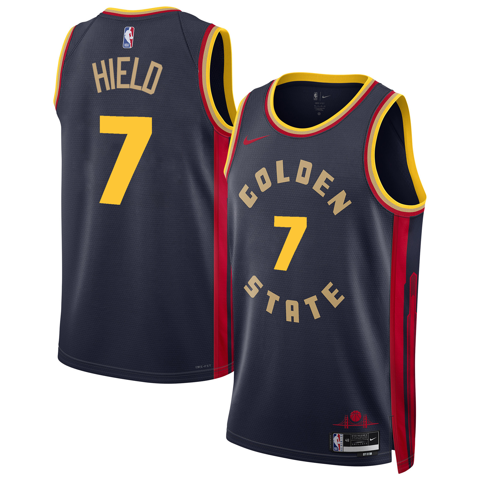 Buddy Hield Men's Golden State Warriors 2025 Swingman 24/25 City Jersey - All Stitched