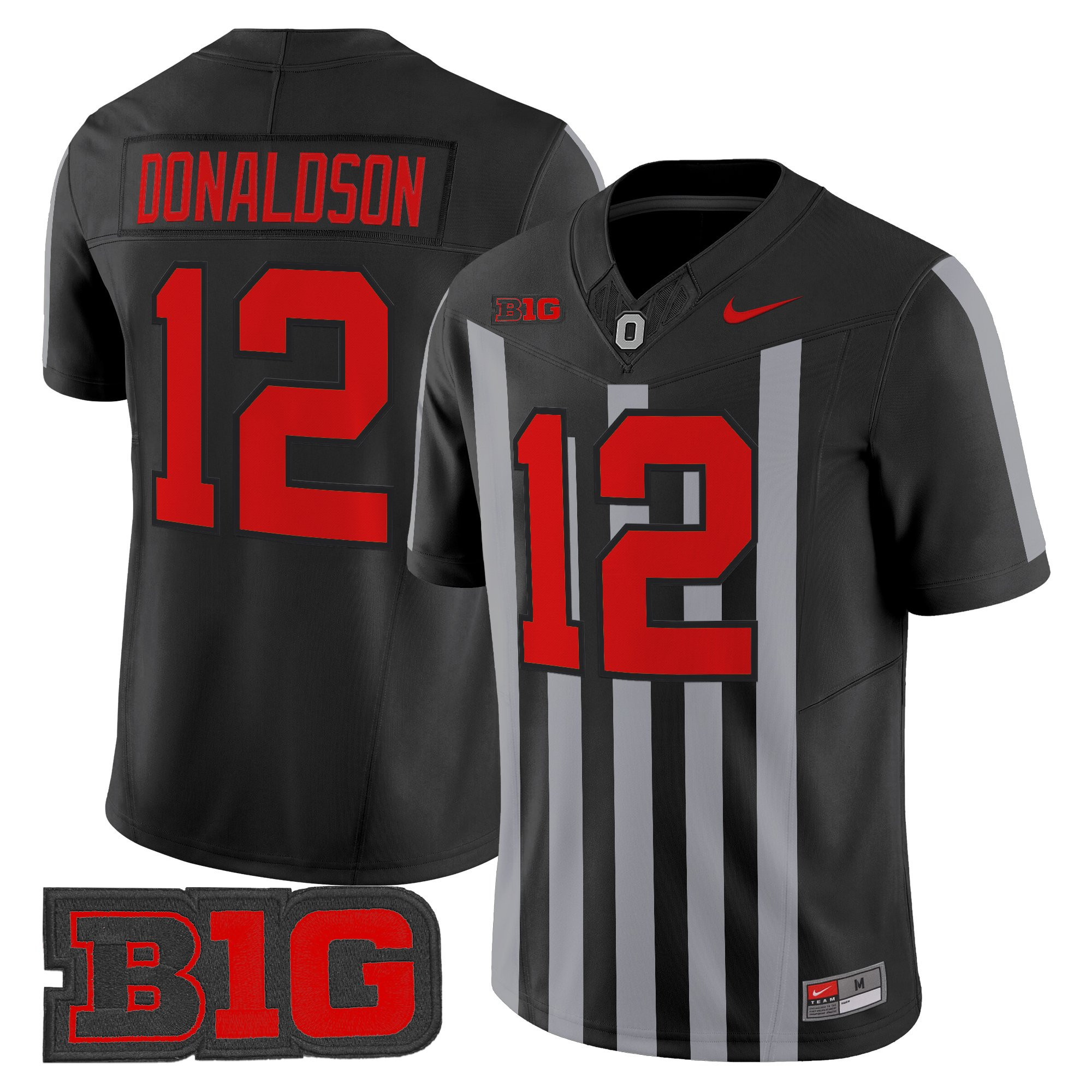 CJ Donaldson Men's Ohio State Buckeyes Throwback Vapor Limited Black Jersey - All Stitched