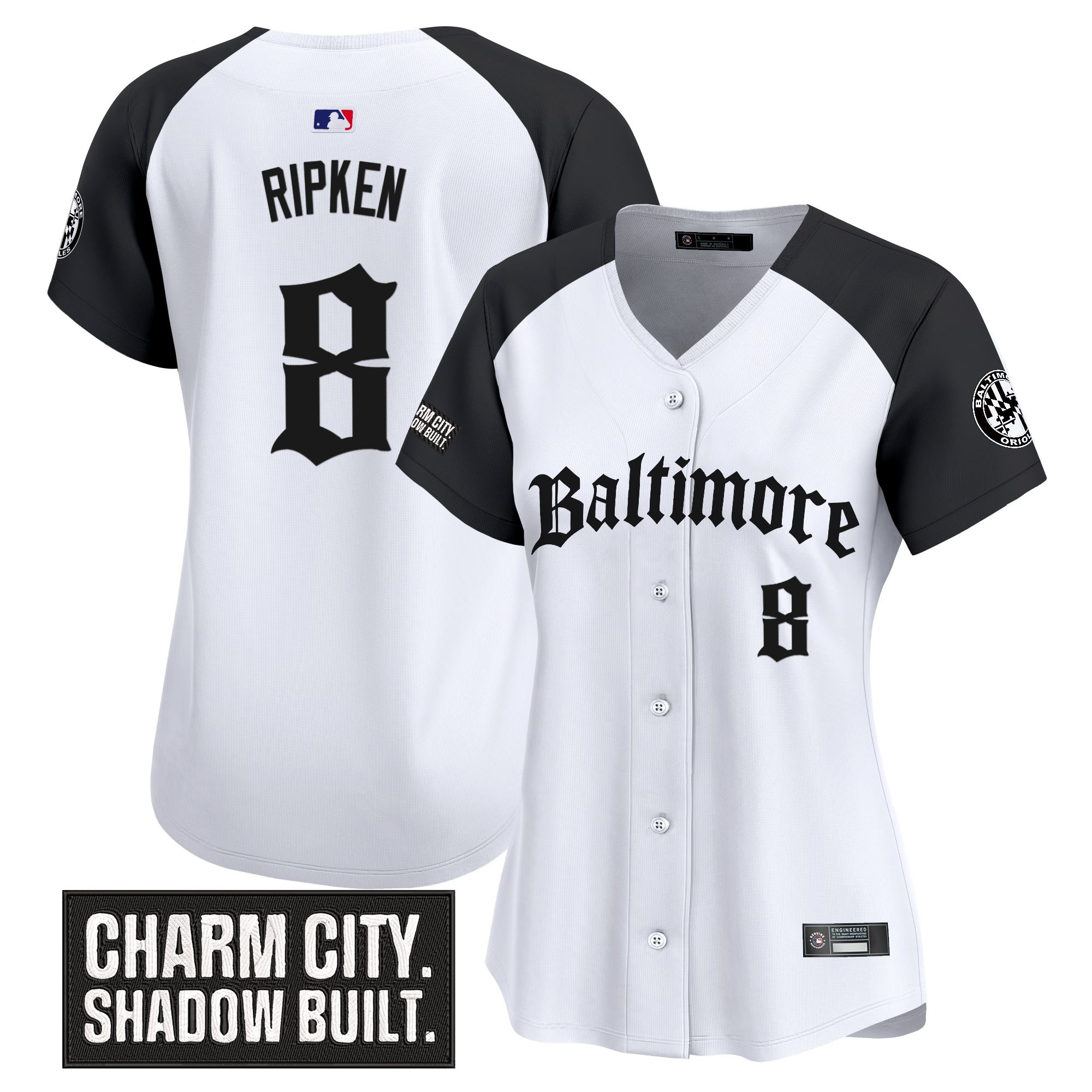 Cal Ripken Women's Baltimore Orioles Gothic Harbor Edition Vapor Premier Limited Alternate Jersey - All Stitched