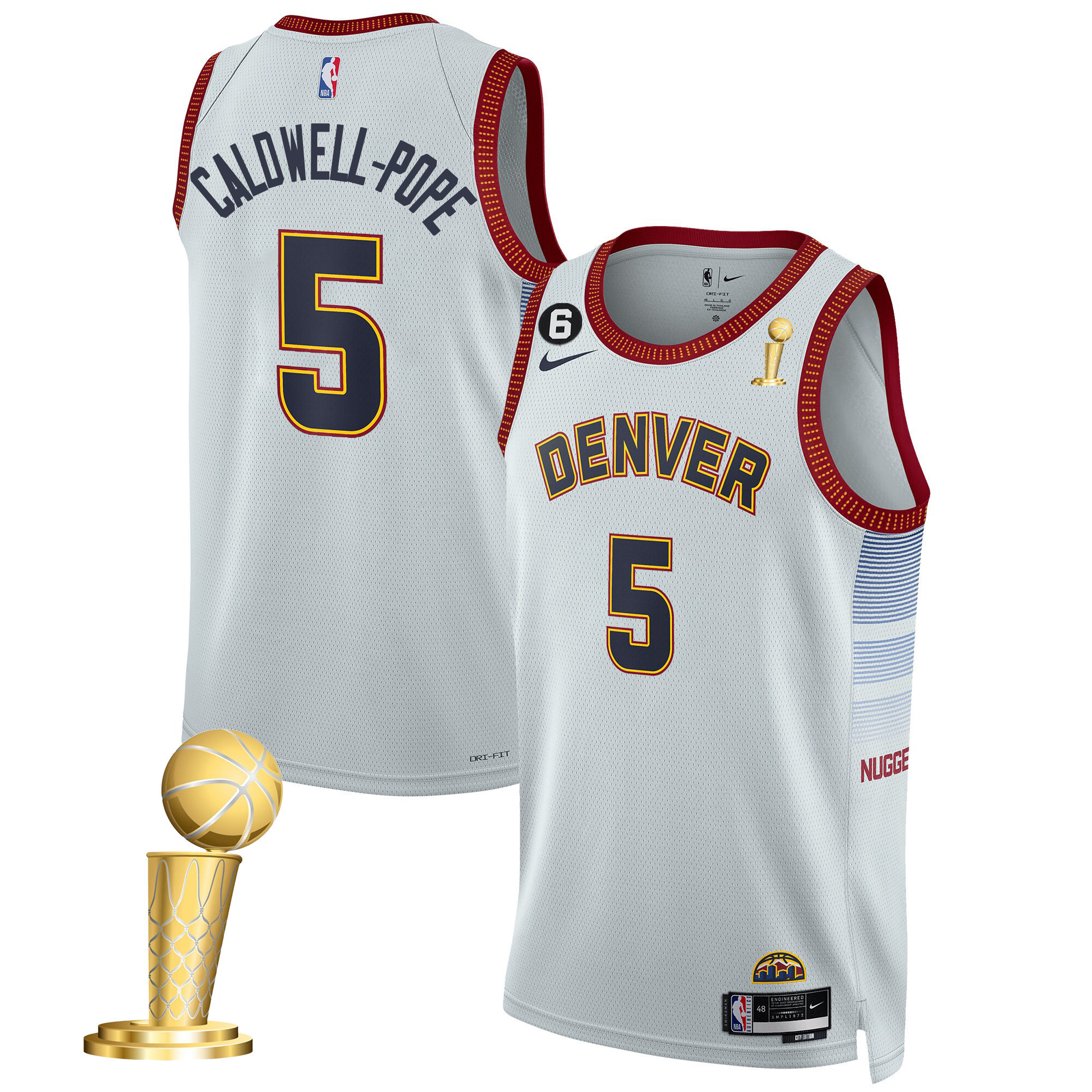Caldwell-Pope Men's Denver Nuggets 2023 Champions City Jersey Collection - All Stitched