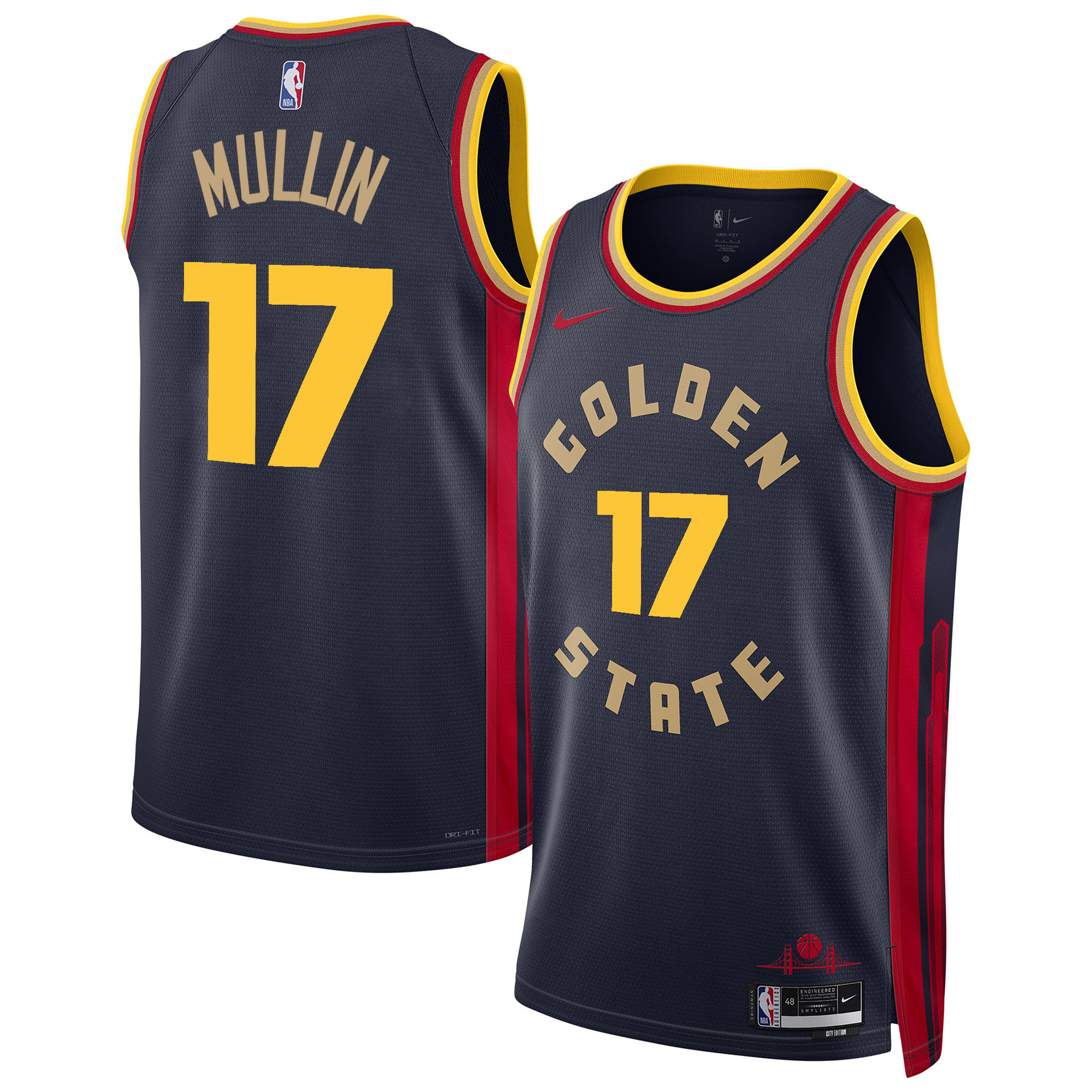 Chris Mullin Men's Golden State Warriors 2025 Swingman 24/25 City Jersey - All Stitched