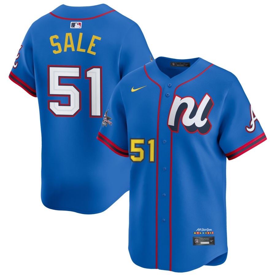 Chris Sale National League 2025 All-Star Edition Limited Men Jersey - Blue (2)