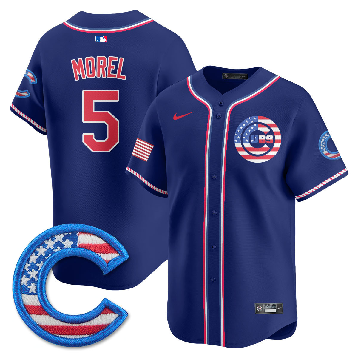 Christopher Morel Men's Chicago Cubs 2025 Fourth of July Vapor Premier Limited Royal Jersey - All Stitched