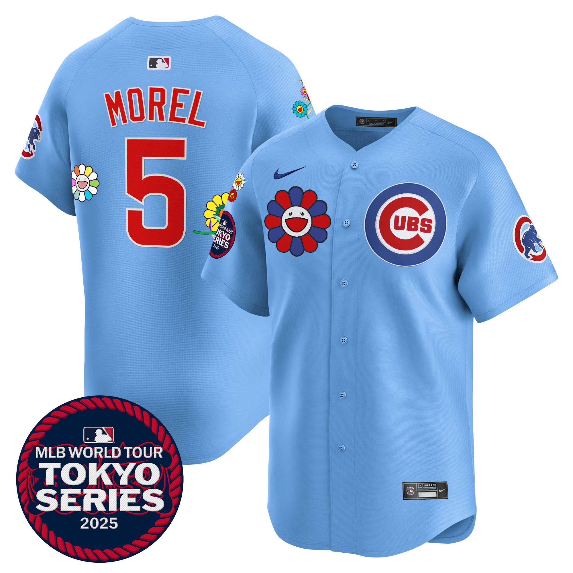 Christopher Morel Men's Chicago Cubs Tokyo Series 2025 Vapor Premier Limited Blue Jersey - Stitched