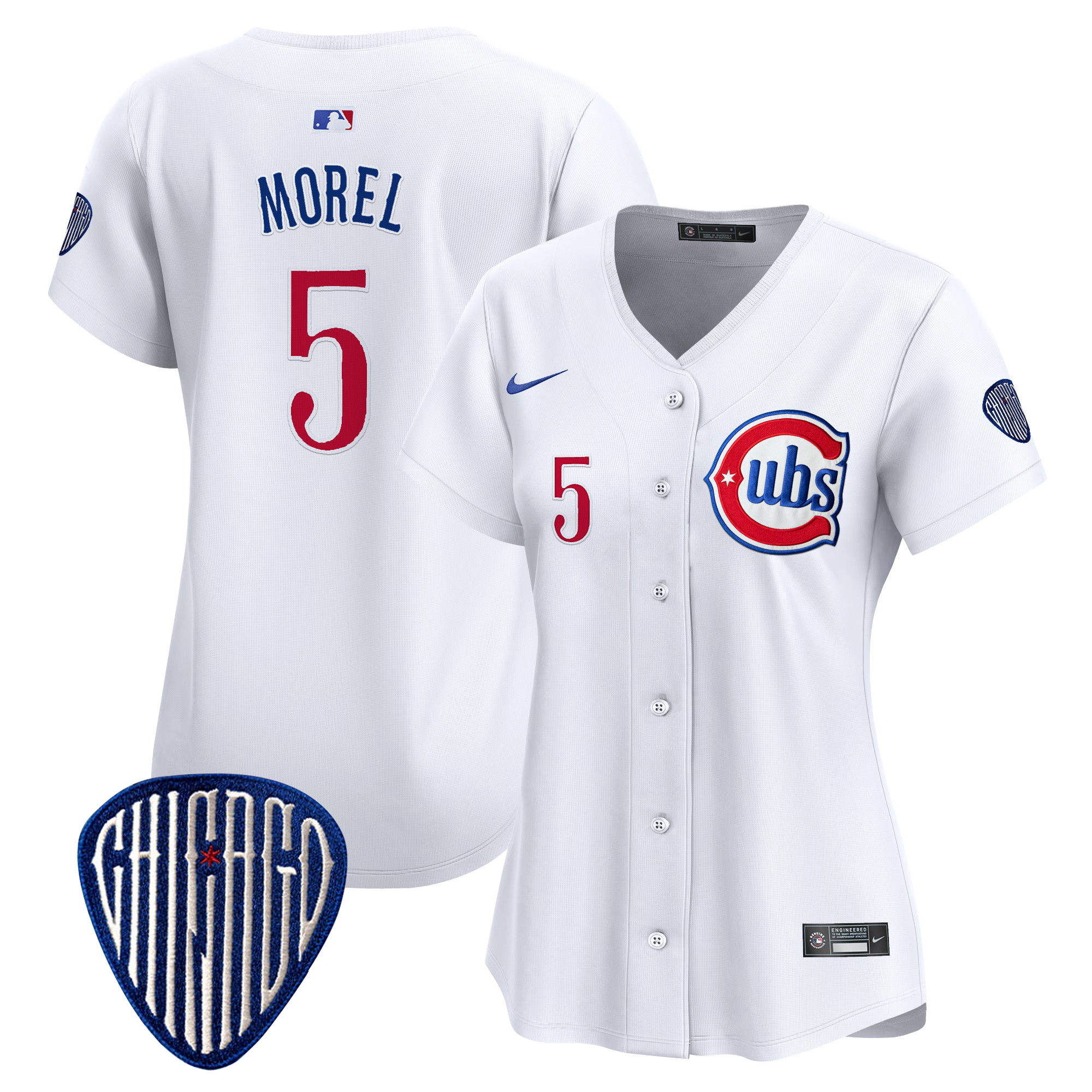 Christopher Morel Women's Chicago Cubs Blue Alternate Vapor Premier Limited White Jersey - All Stitched
