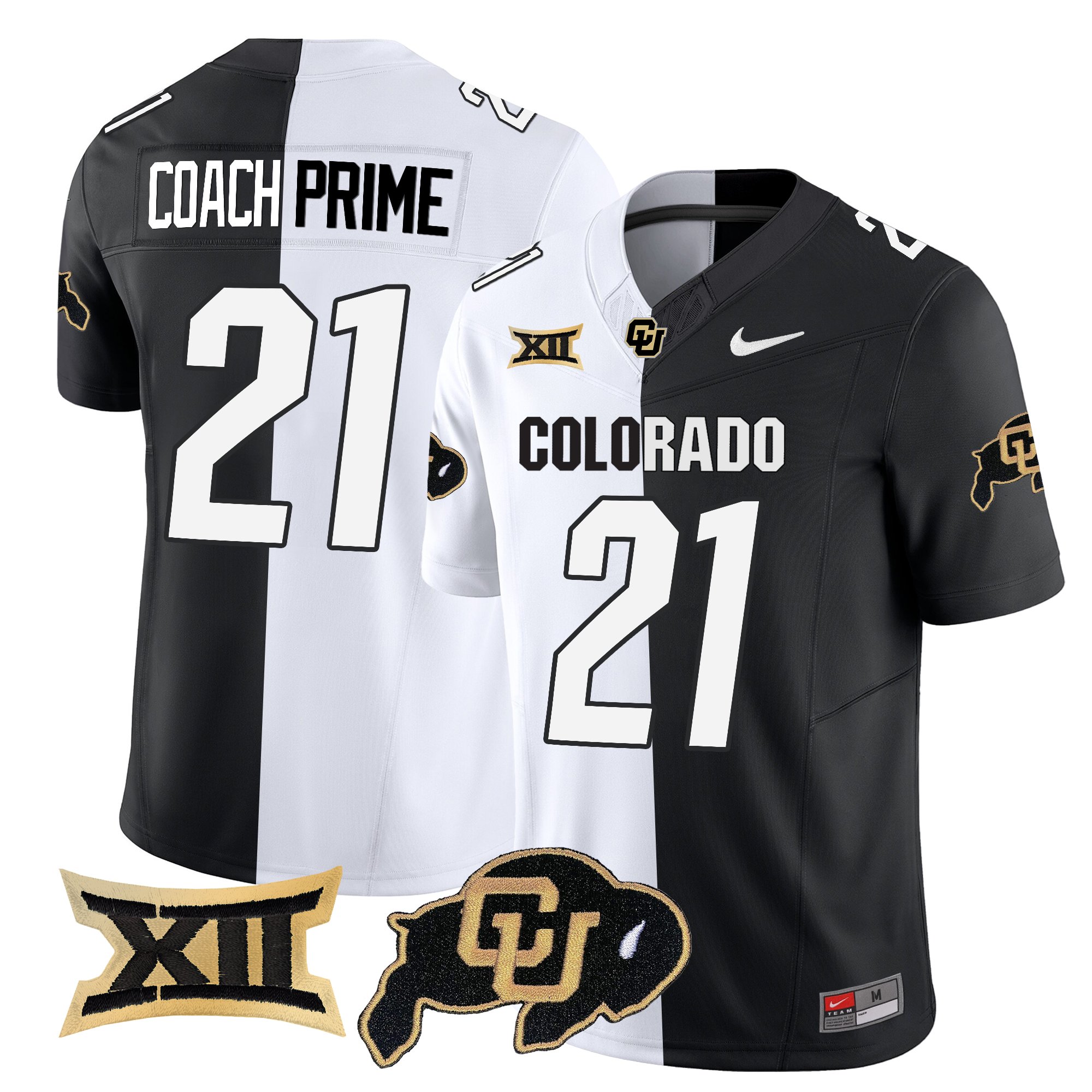 Coach Prime Men's Colorado Buffaloes 2025 Vapor Limited Stripeout Jersey - All Stitched