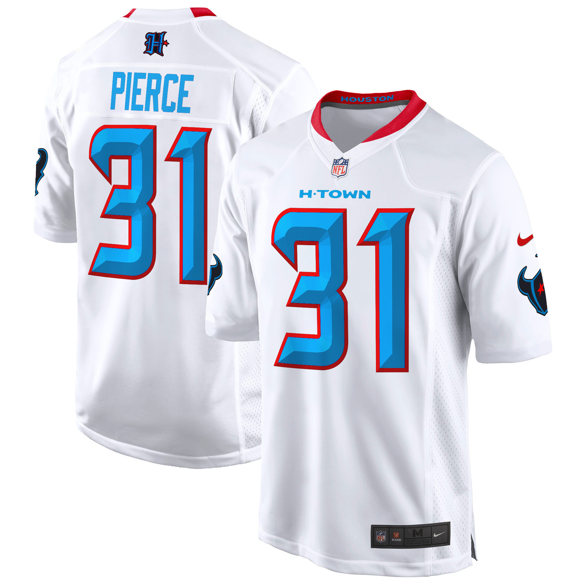 Dameon Pierce Men's Houston Texans 2024 Game White Jersey - All Stitched