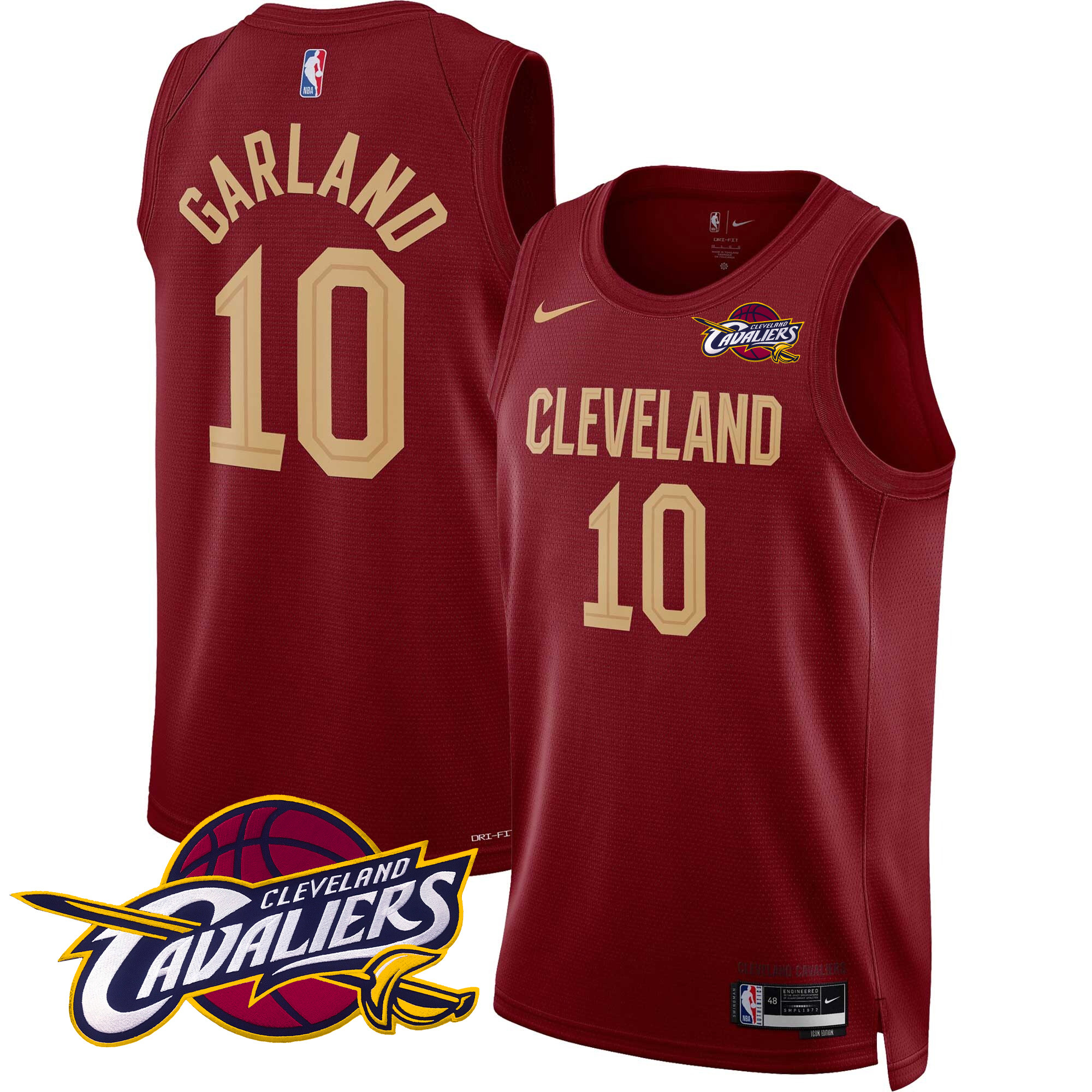 Darius Garland Men's Cleveland Cavaliers Swingman Icon Jersey V2 - All Stitched