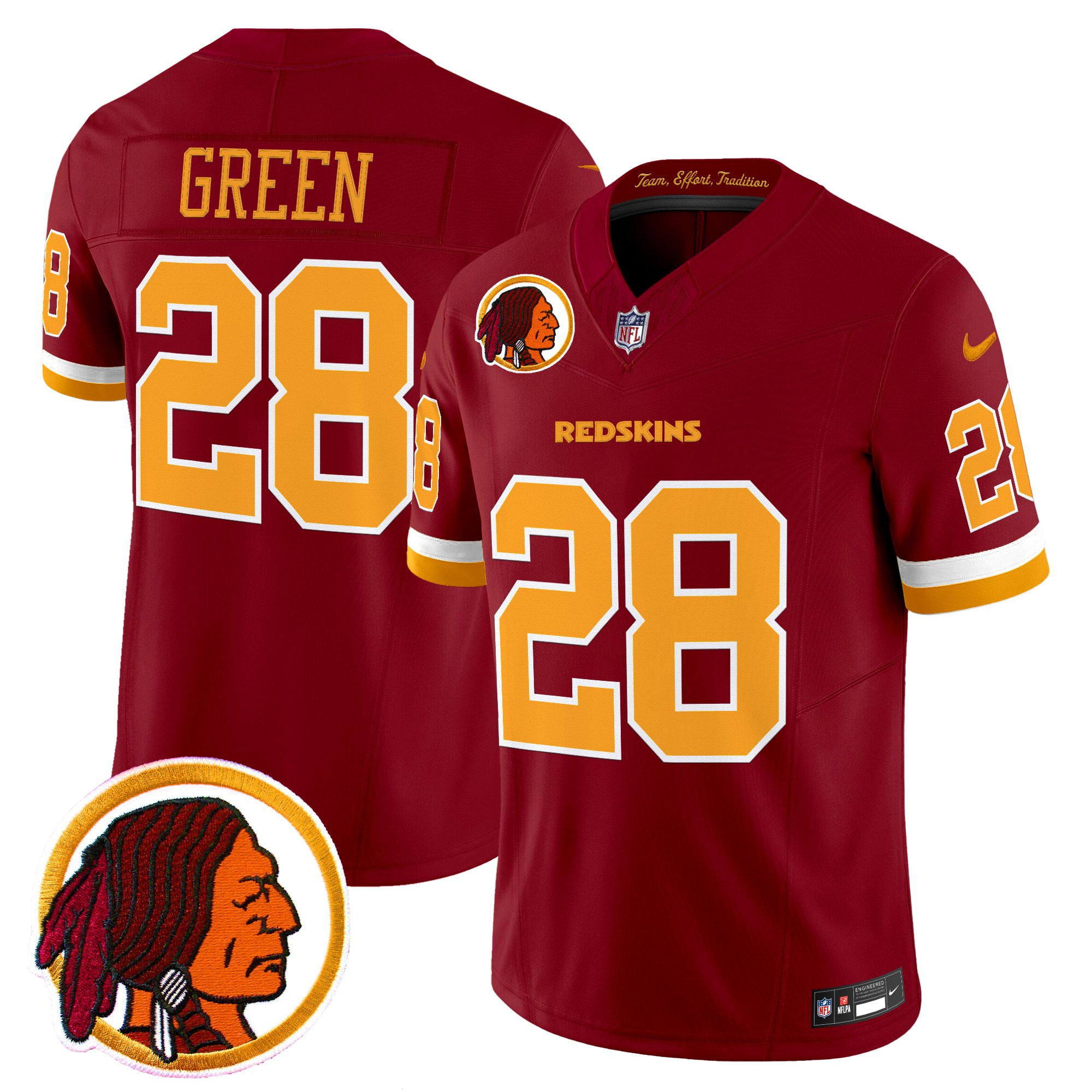 Darrell Green Men's Washington Commanders Throwback Vapor Limited Burgundy Jersey V2 - All Stitched