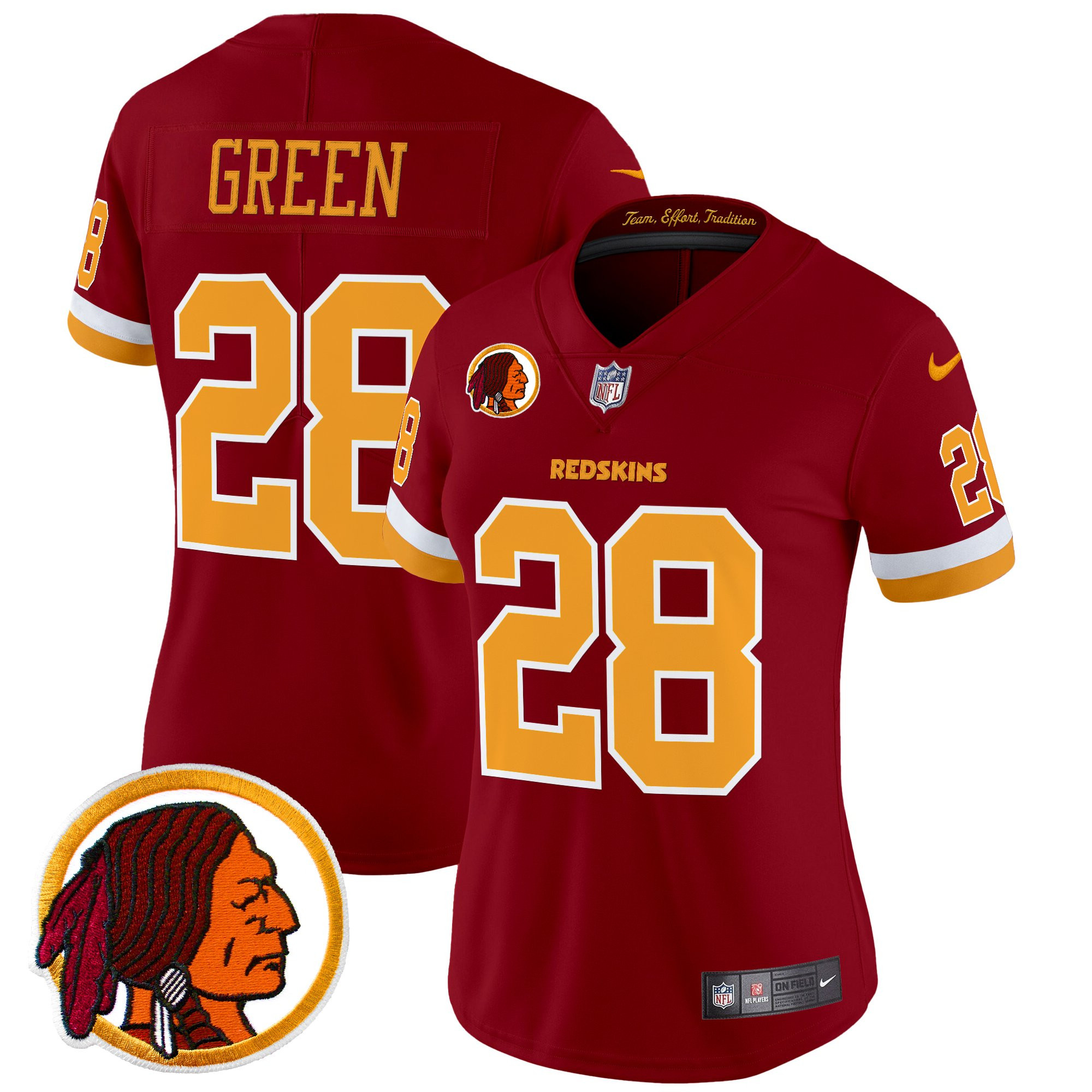 Darrell Green Women's Washington Commanders Throwback Vapor Limited Burgundy Jersey V2 - All Stitched