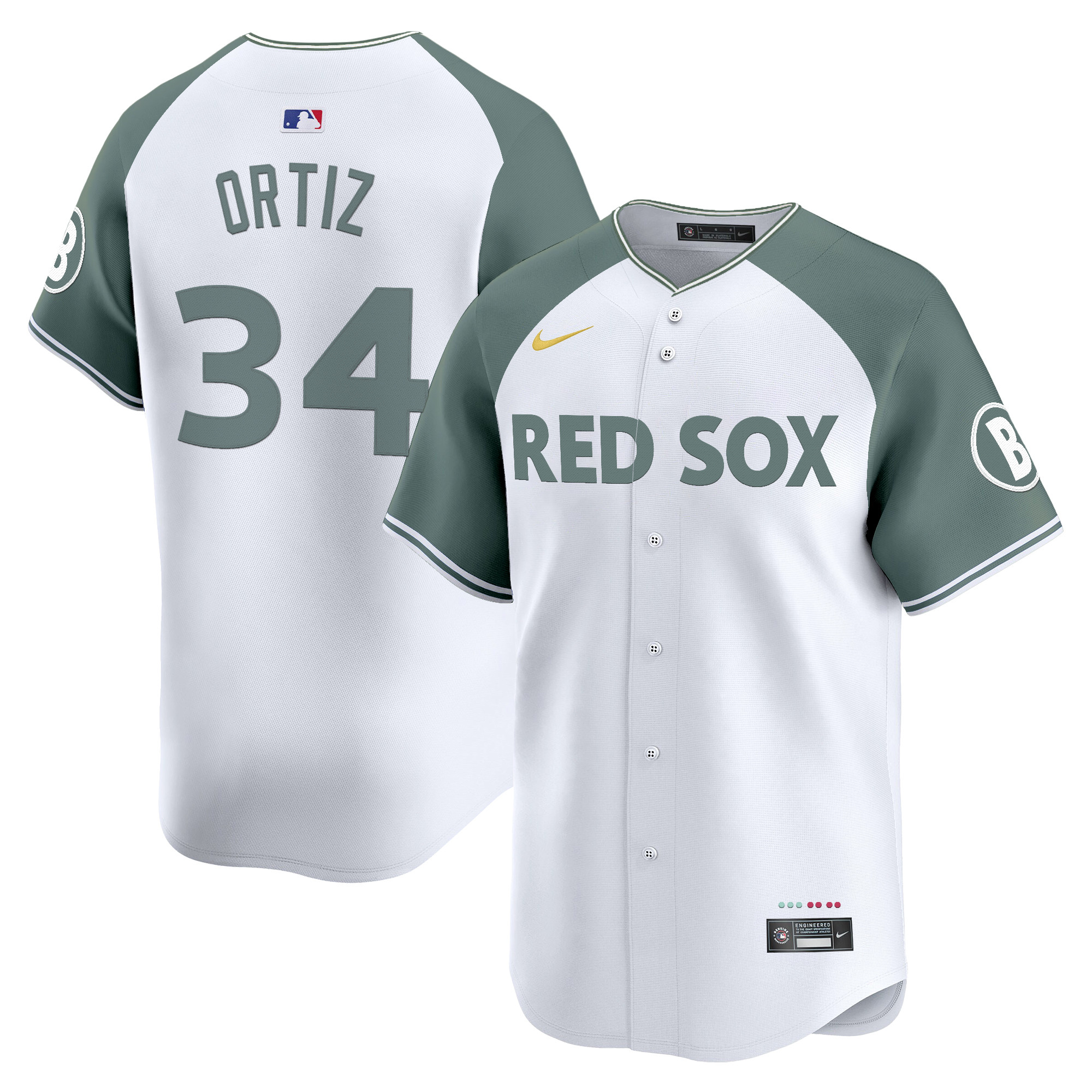 David Ortiz Men's Boston Red Sox 2025 City Connect Vapor Premier Limited Alternate Jersey - All Stitched