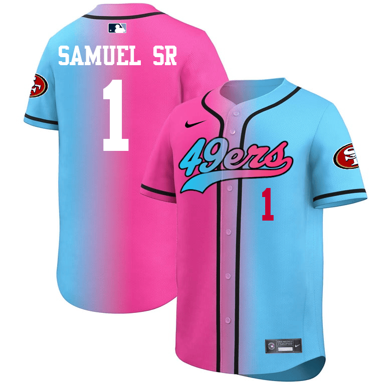 Deebo Samuel San Francisco 49ers 2025 Gradient Pink-Blue Vapor Limited Men Jersey - All Stitched