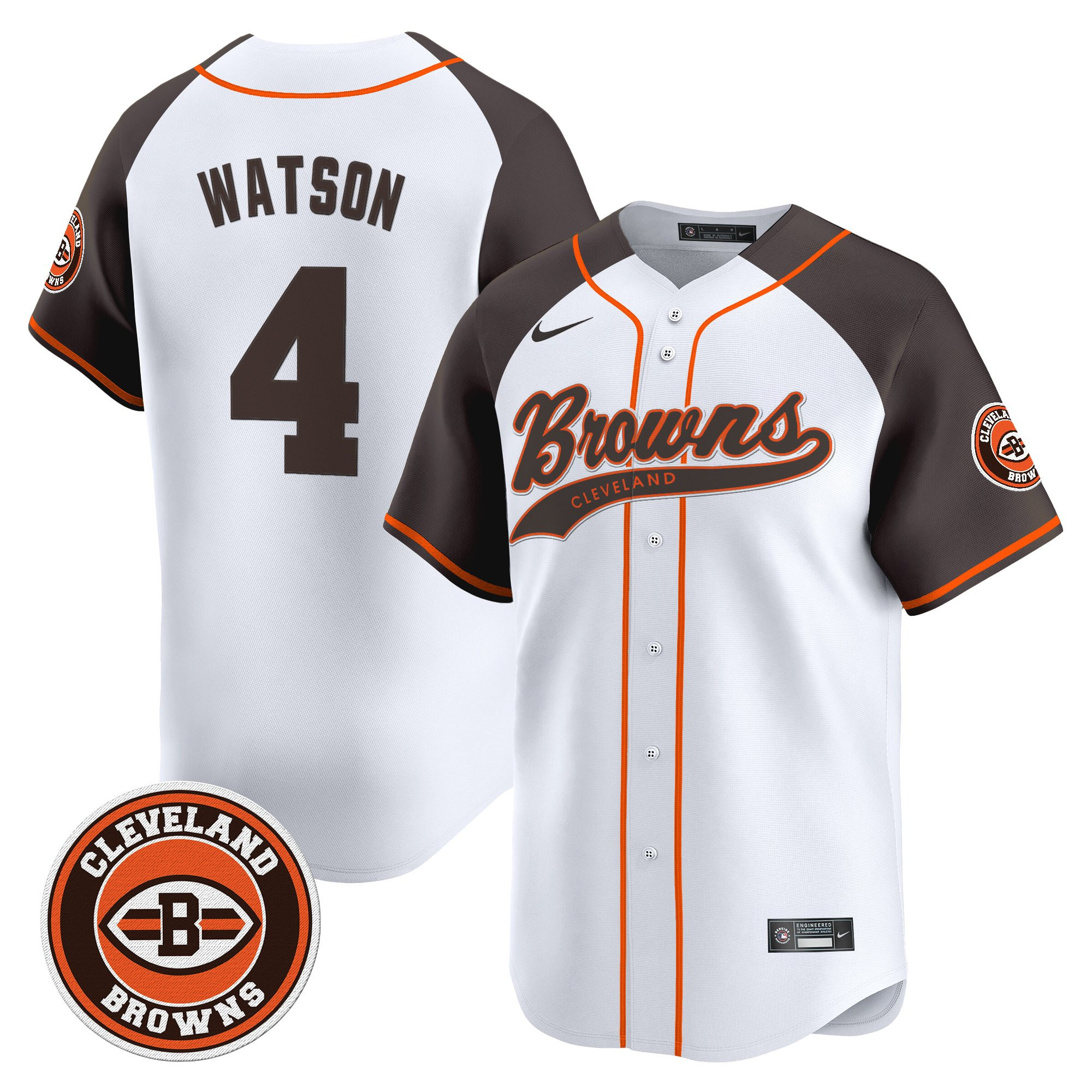Deshaun Watson Men's Cleveland Browns 2025 Vapor Premier Limited Alternate Jersey - All Stitched