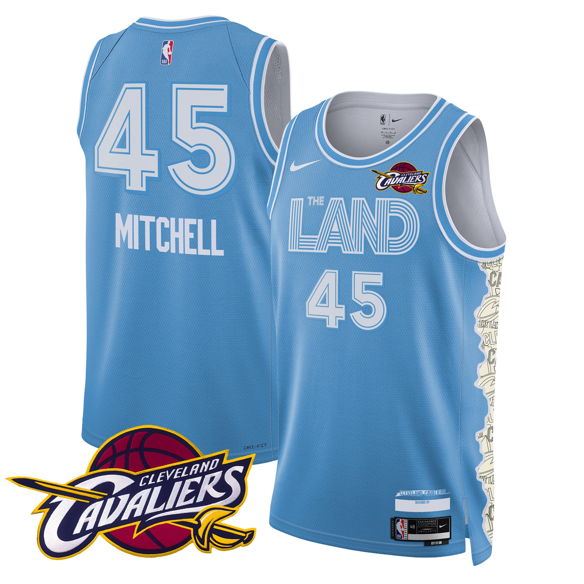 Donovan Mitchell Men's Cleveland Cavaliers Swingman 24/25 City Jersey V2 - All Stitched