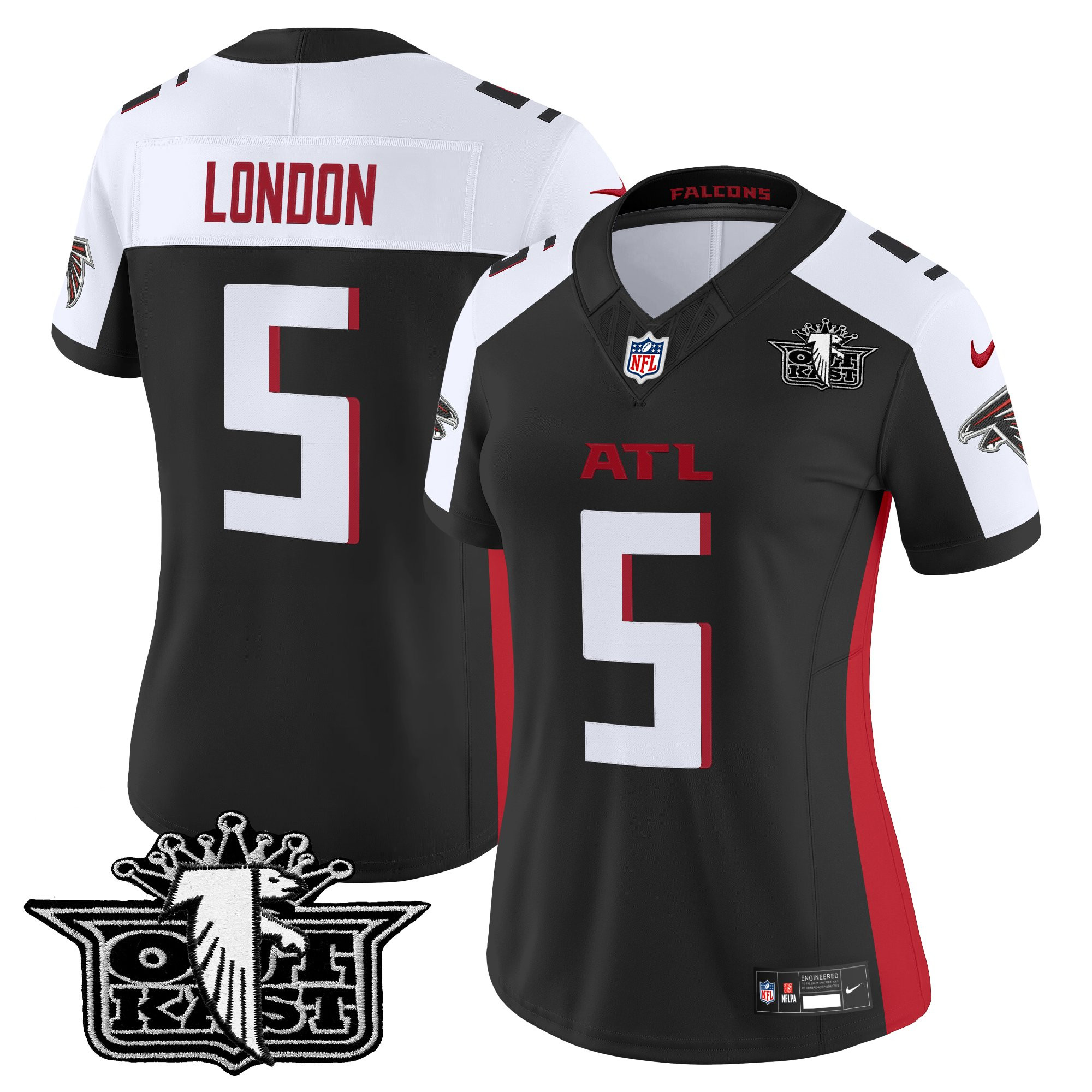 Drake London Women's Outkast x Atlanta Falcons 2025 Vapor Limited Black Alternate Jersey - All Stitched
