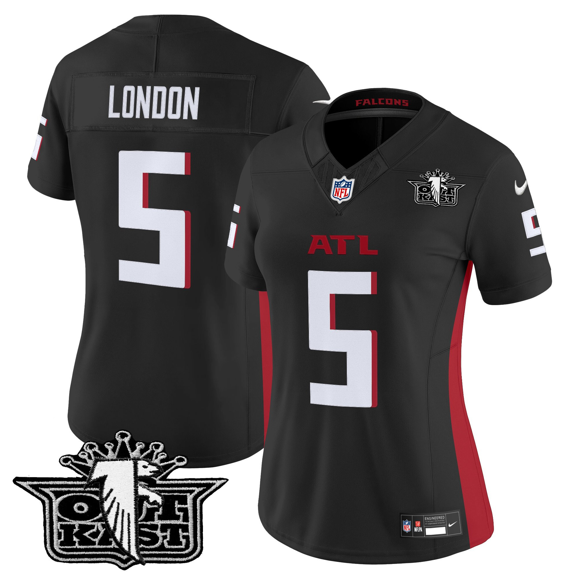 Drake London Women's Outkast x Atlanta Falcons 2025 Vapor Limited Black Jersey - All Stitched