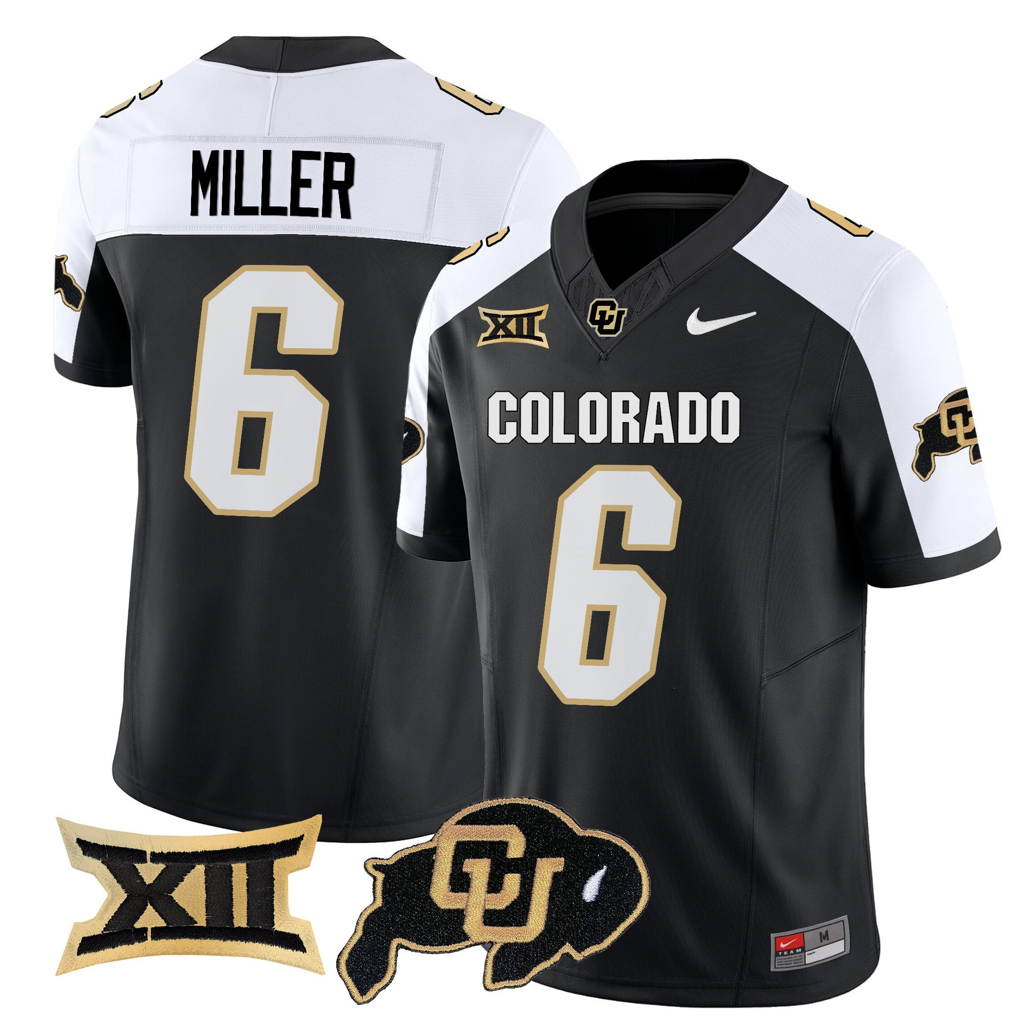 Drelon Miller Men's Colorado Buffaloes 2025 Vapor Limited Alternate Jersey - All Stitched