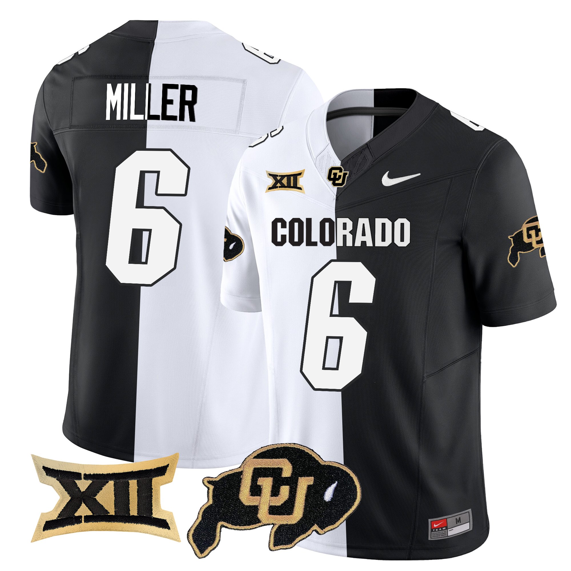 Drelon Miller Men's Colorado Buffaloes 2025 Vapor Limited Stripeout Jersey - All Stitched