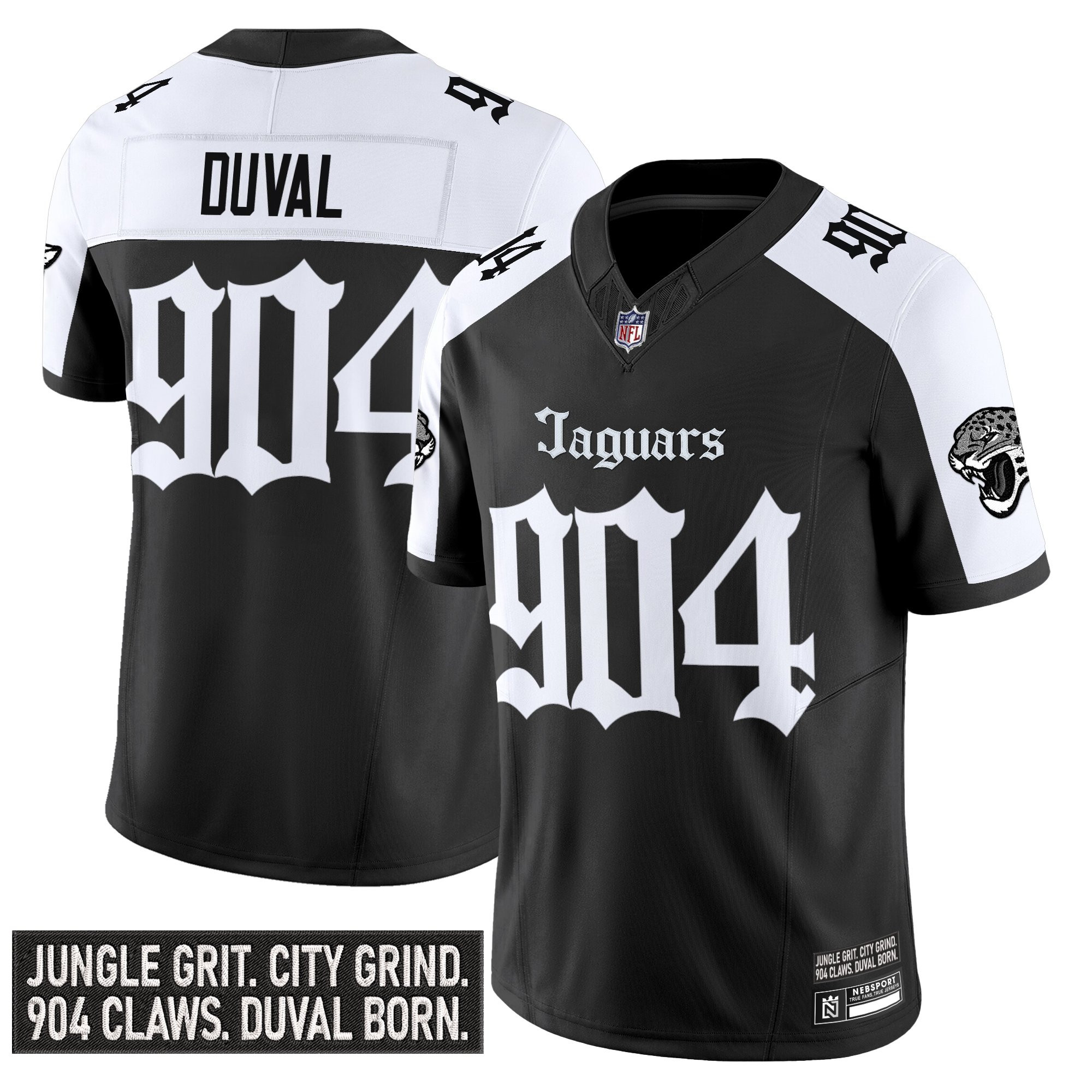 Duval 904 Men's Jacksonville Jaguars Gothic Duvall Shadows Edition Vapor Alternate Jersey - All Stitched