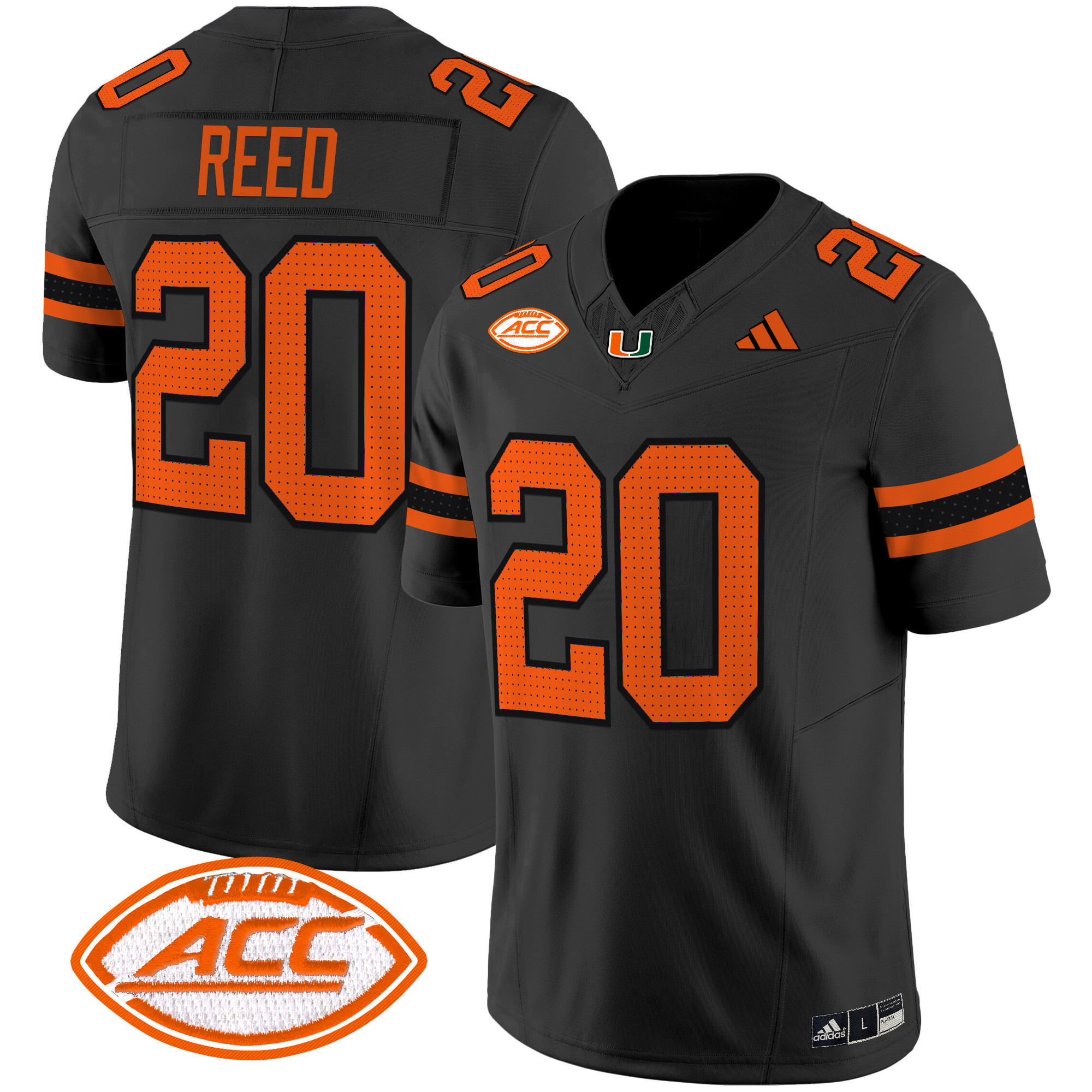 Ed Reed Men's Miami Hurricanes 2025 Vapor Limited Black Jersey - All Stitched