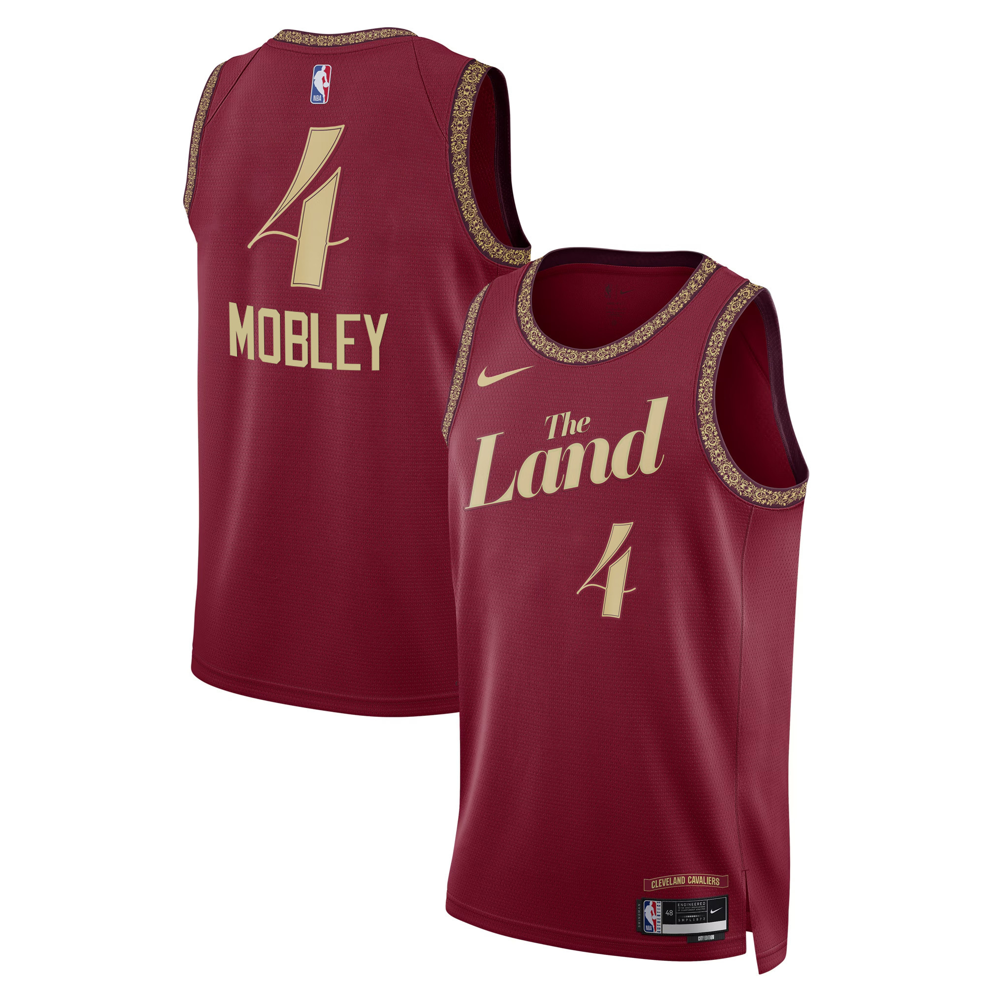 Evan Mobley Men's Cleveland Cavaliers Swingman 23/24 City Jersey - All Stitched