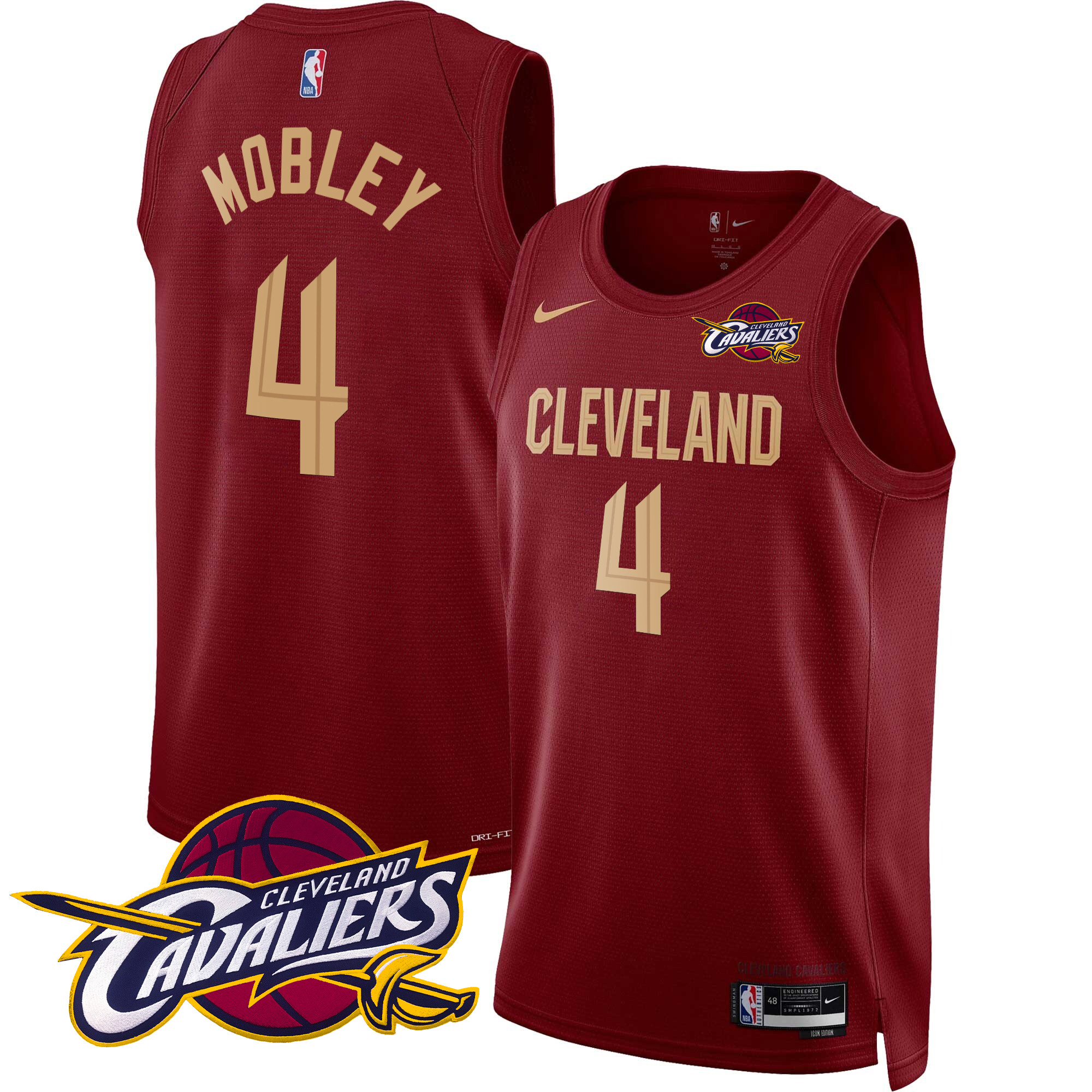 Evan Mobley Men's Cleveland Cavaliers Swingman Icon Jersey V2 - All Stitched