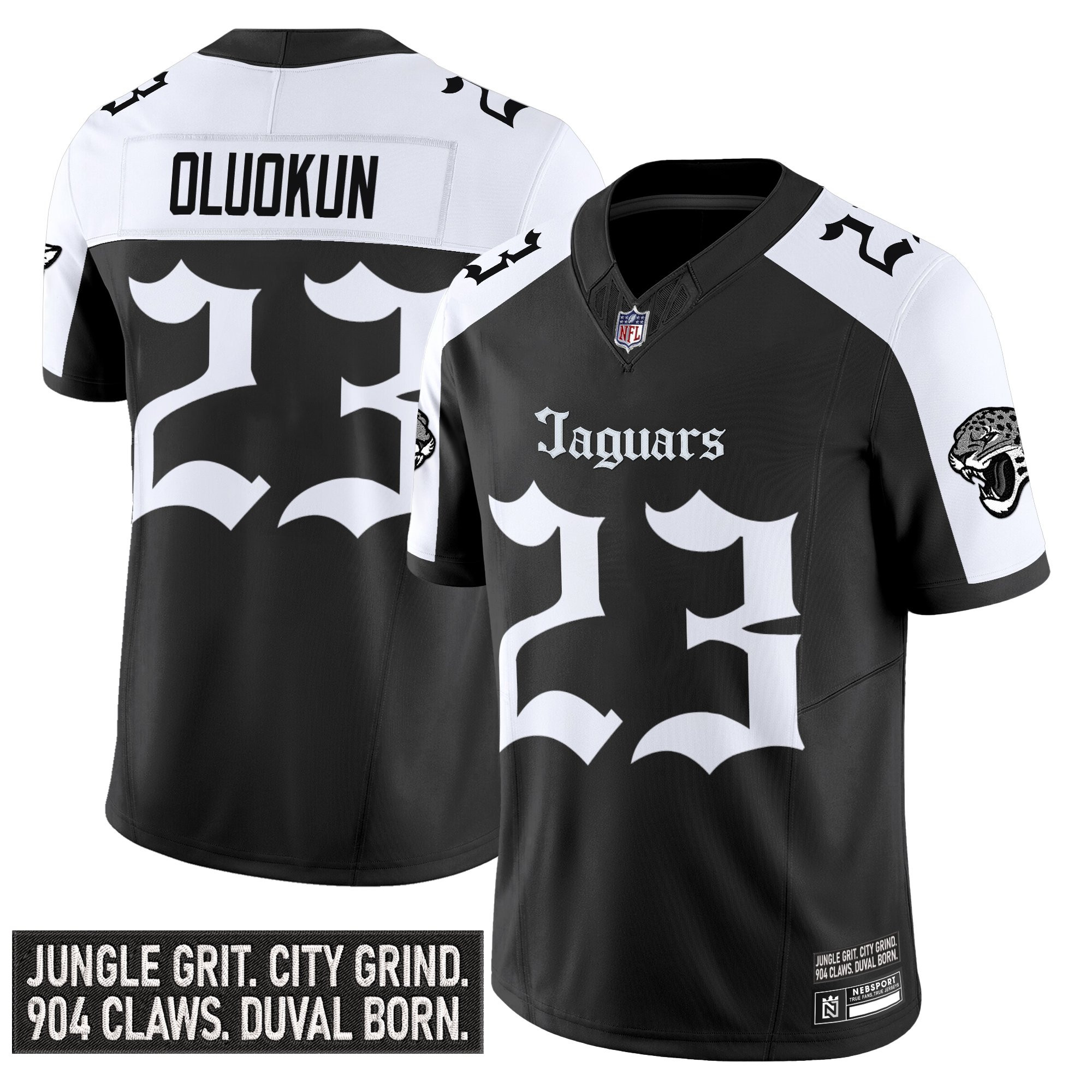 Foyesade Oluokun Men's Jacksonville Jaguars Gothic Duvall Shadows Edition Vapor Alternate Jersey - All Stitched