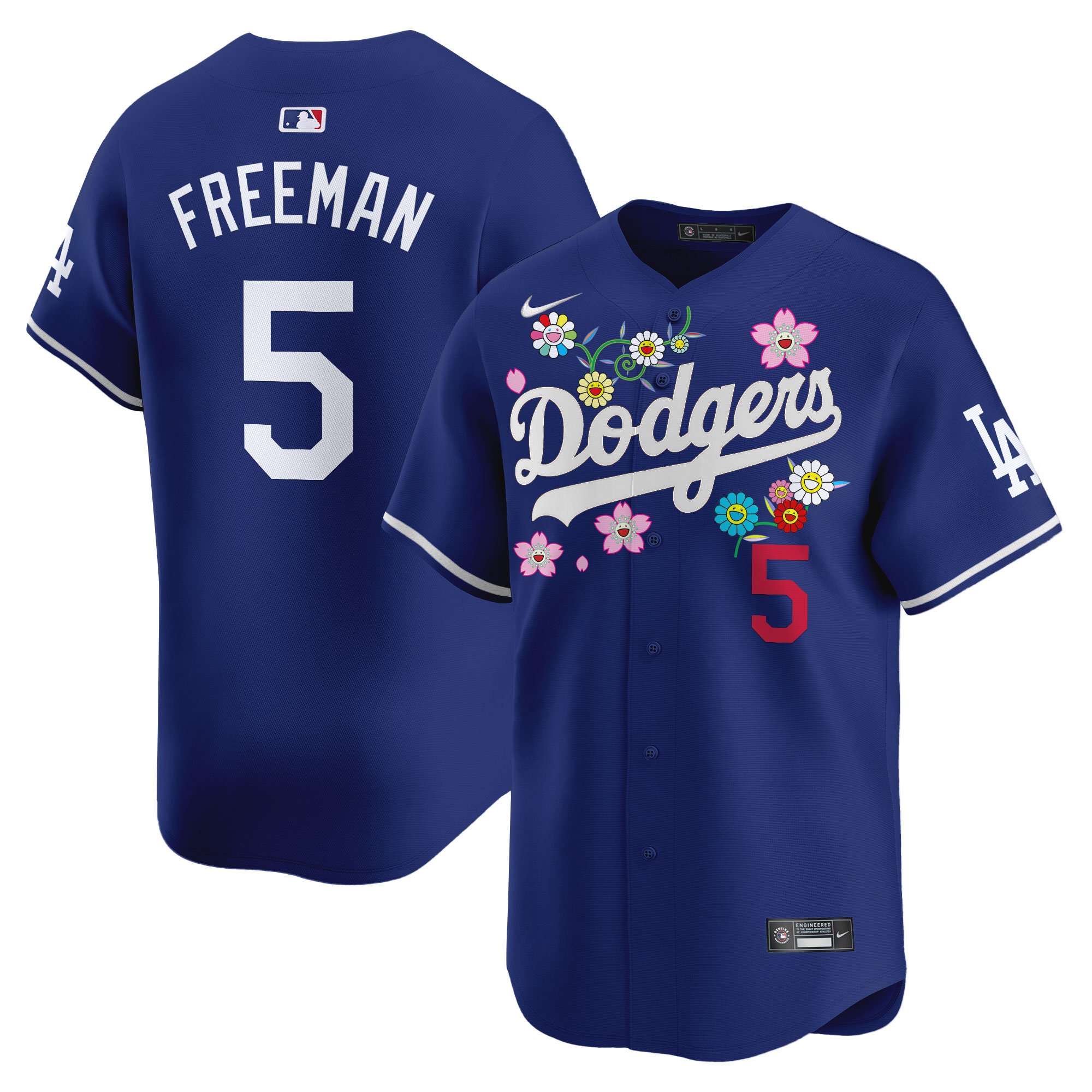 Freddie Freeman Men's Los Angeles Dodgers x Takashi Murakami 2025 Vapor Premier Limited Royal Jersey - Stitched