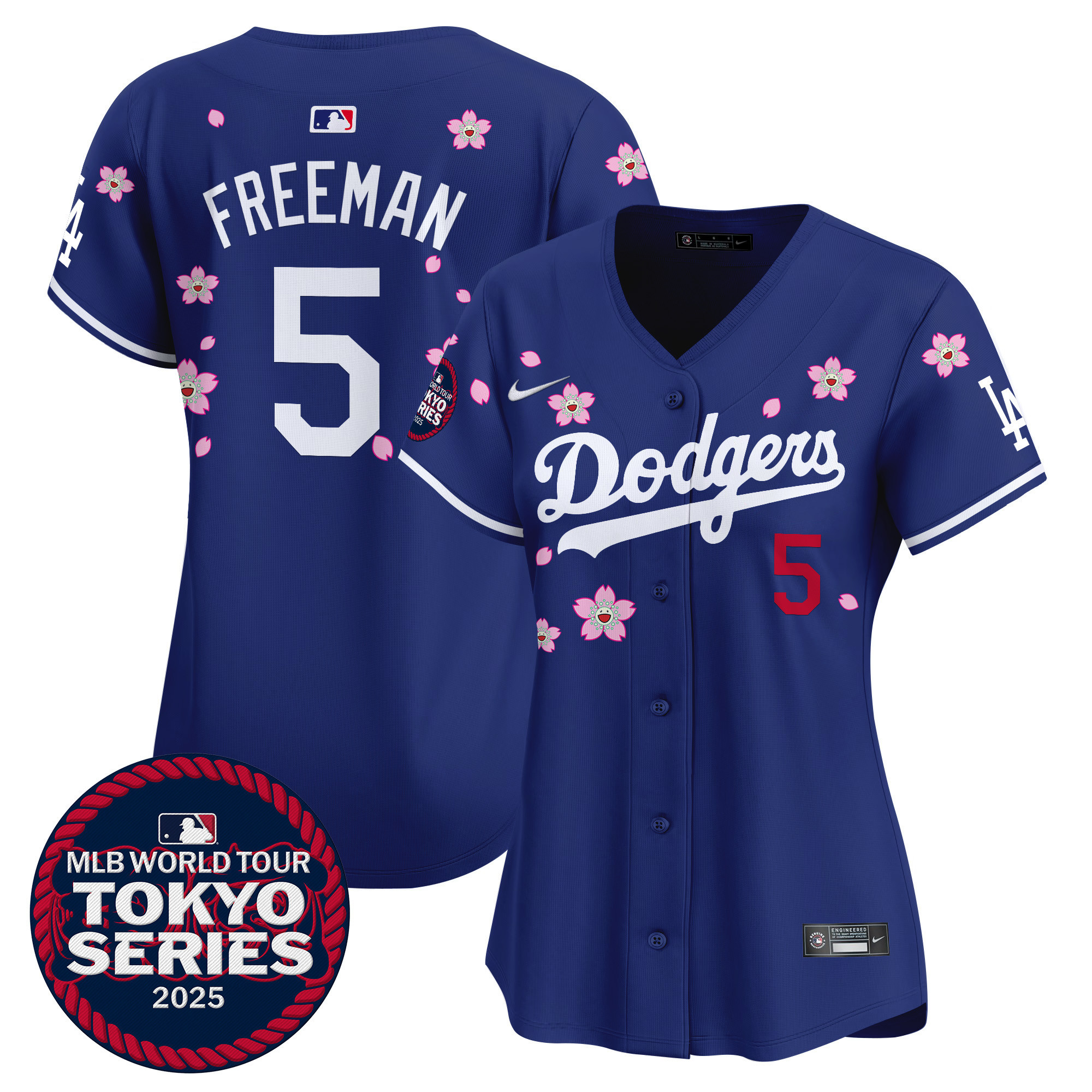 Freddie Freeman Women's Los Angeles Dodgers Tokyo Series 2025 Vapor Premier Limited Royal Jersey V2 - Stitched