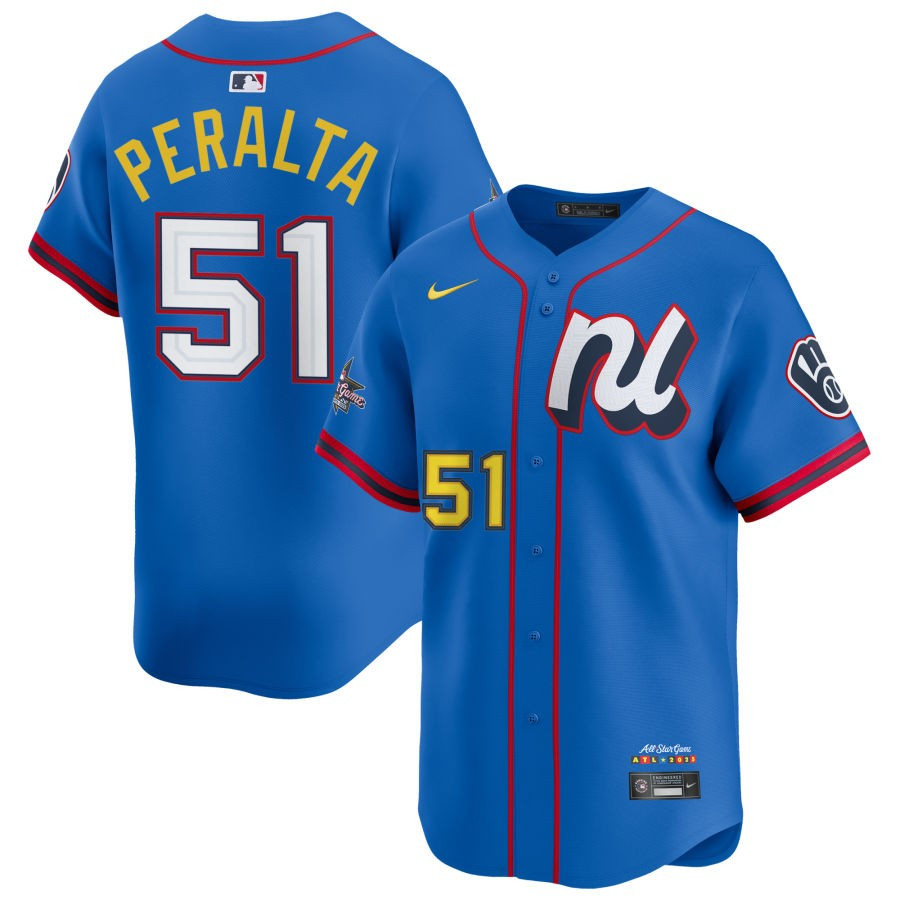 Freddyl Peralta National League 2025 All-Star Edition Limited Men Jersey - Blue (2)