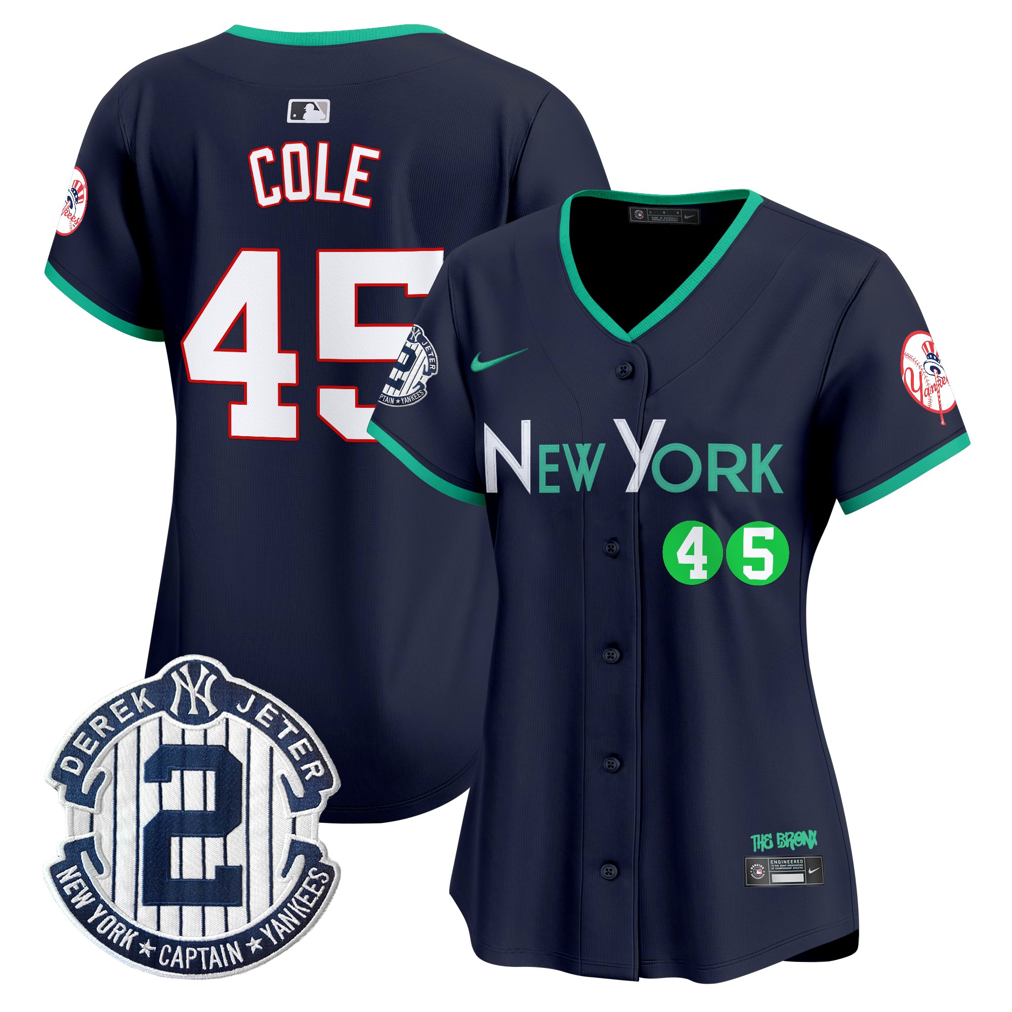 Gerrit Cole Women's New York Yankees City Connect Vapor Premier Limited Navy Jersey - All Stitched