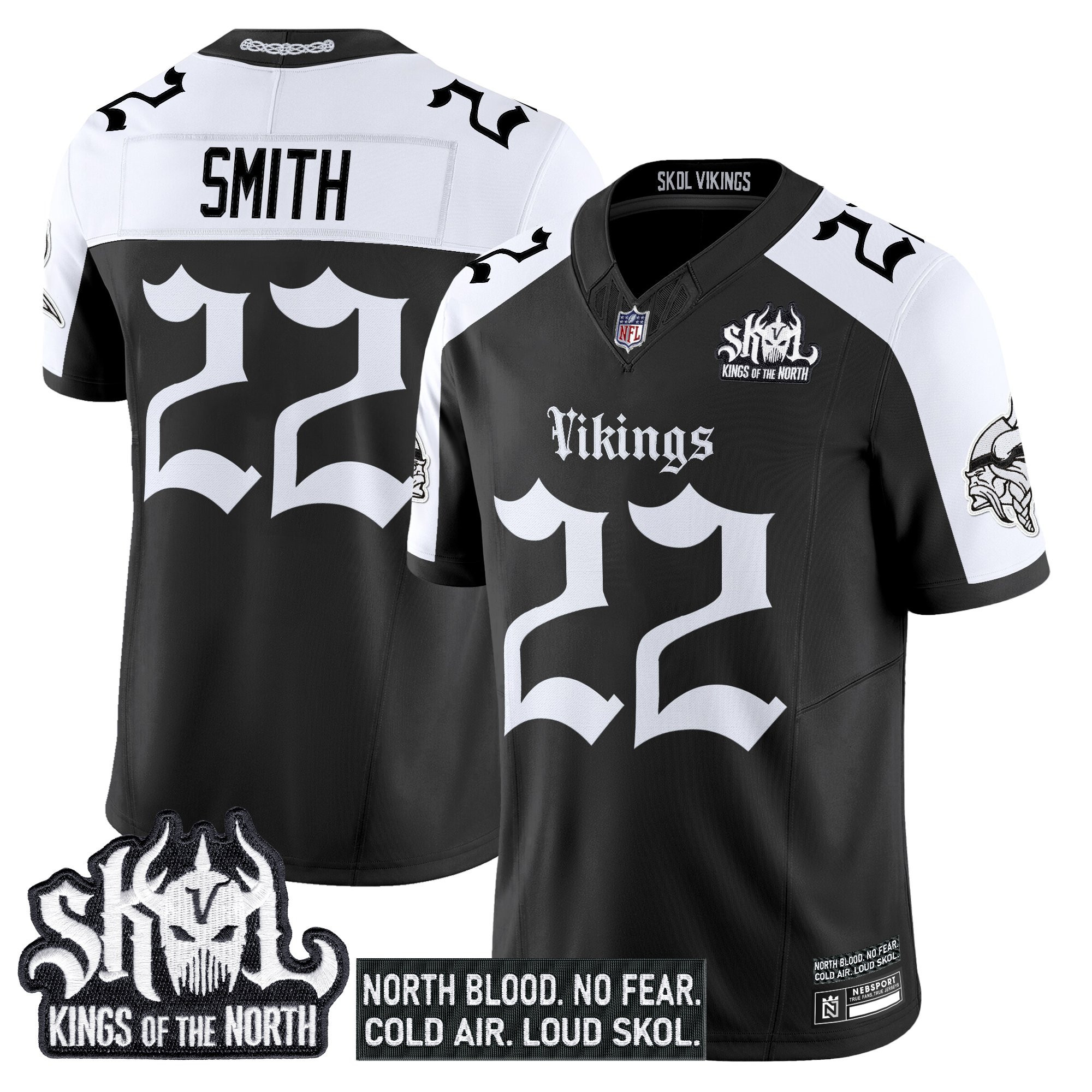 Harrison Smith Men's Minnesota Vikings Gothic Norseblood Edition Vapor Limited Alternate Jersey - All Stitched