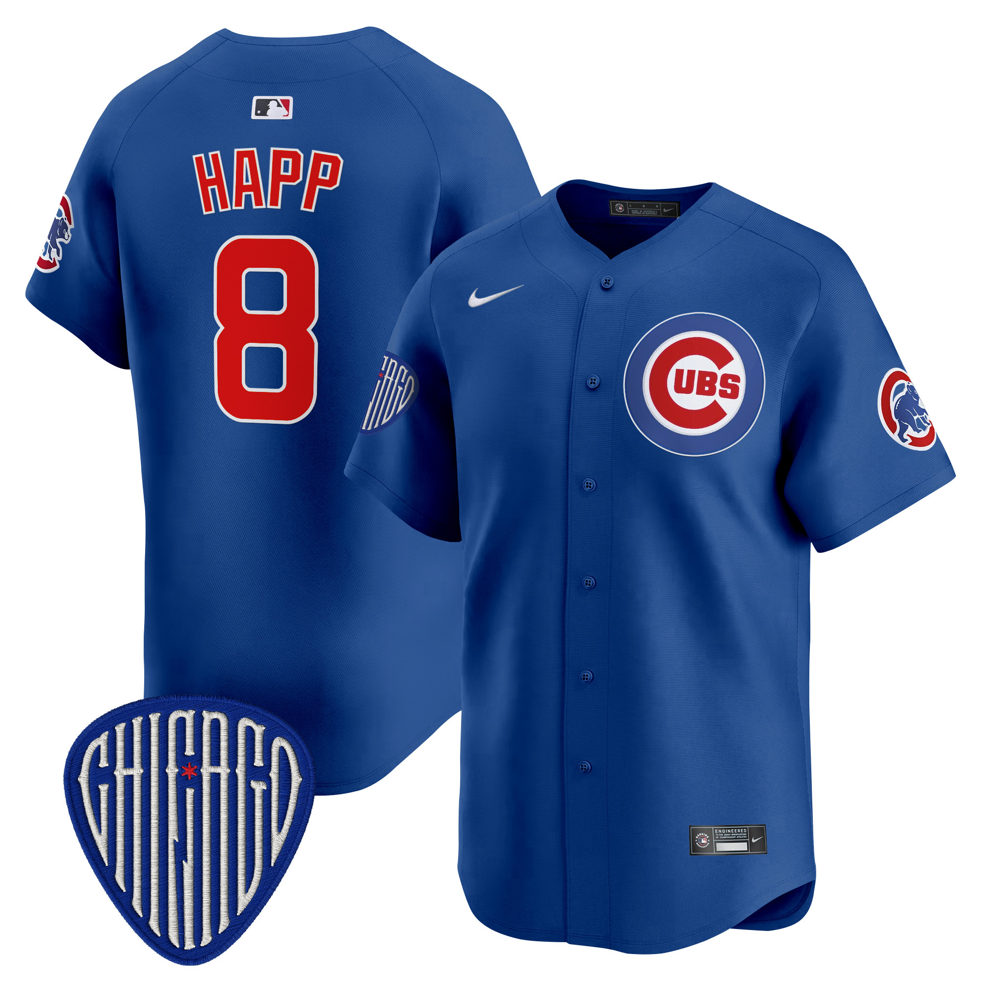 Ian Happ Men's Chicago Cubs 2025 Vapor Premier Limited Royal Jersey - All Stitched