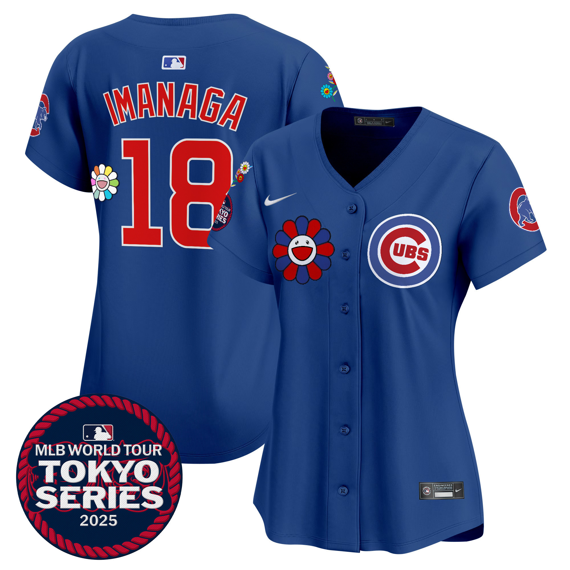 Imanaga Shota Women's Chicago Cubs Tokyo Series 2025 Vapor Premier Limited Royal Jersey - Stitched