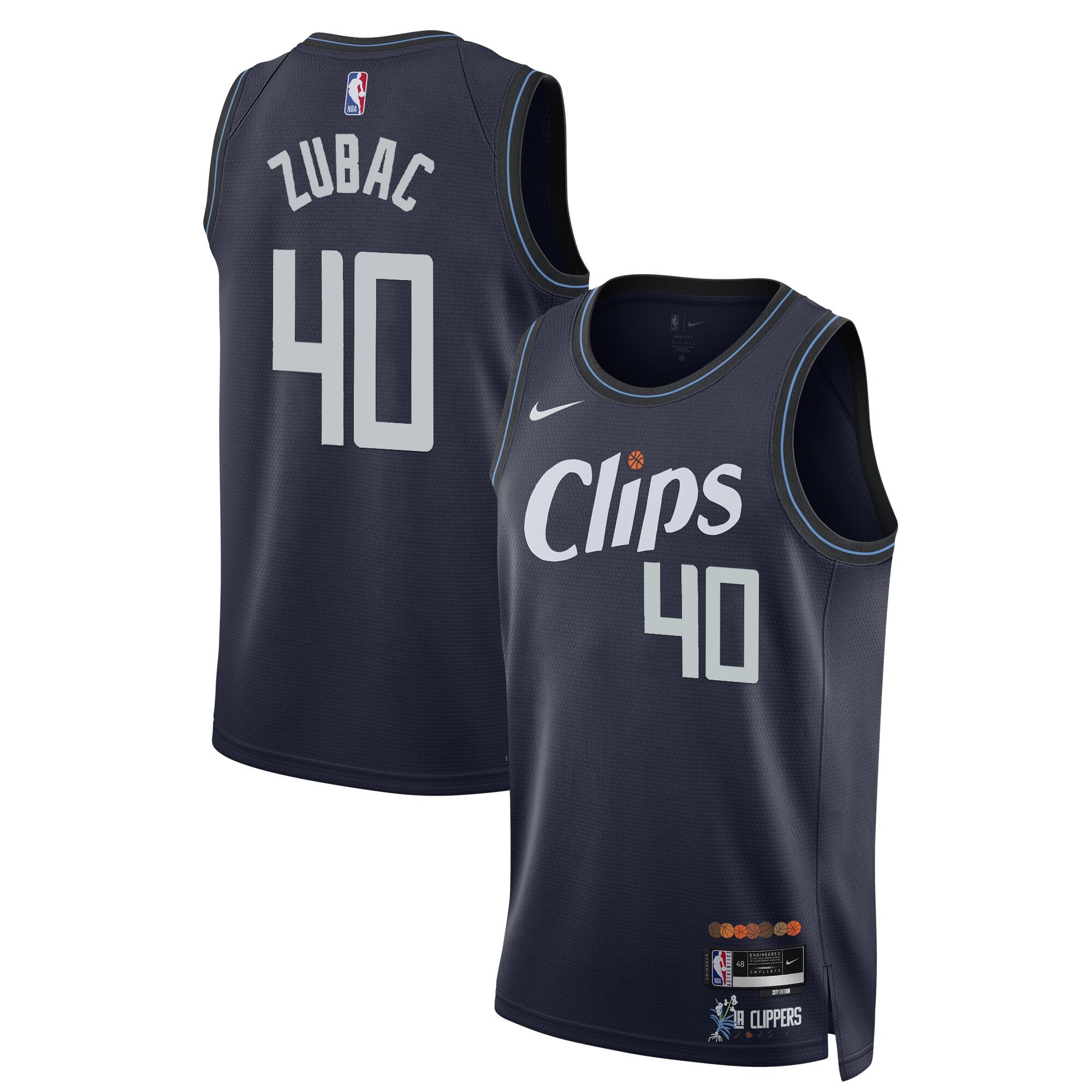 Ivica Zubac Men's Los Angeles Clippers Swingman 23/24 City Jersey - All Stitched