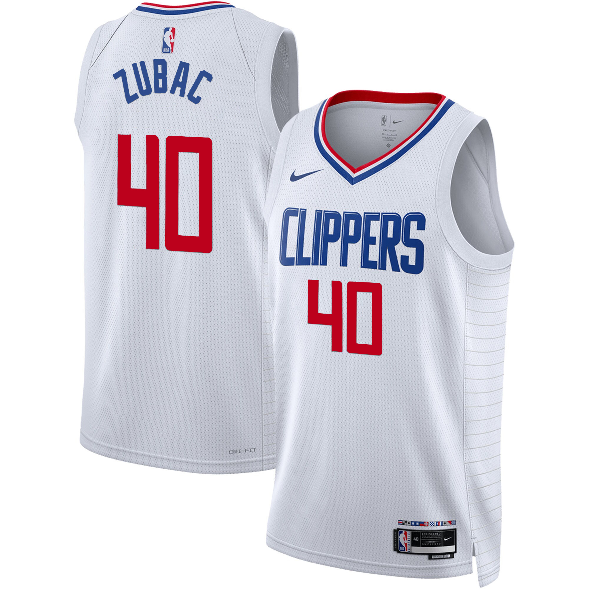 Ivica Zubac Men's Los Angeles Clippers Swingman Association Jersey - All Stitched