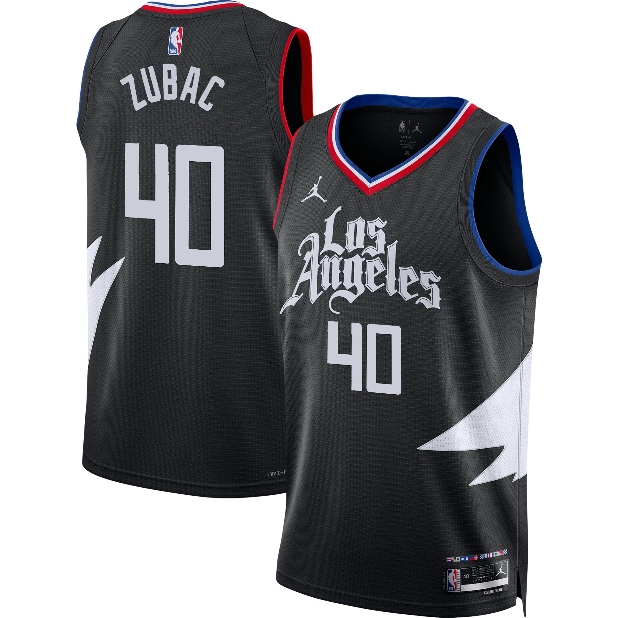 Ivica Zubac Men's Los Angeles Clippers Swingman Statement Jersey - All Stitched