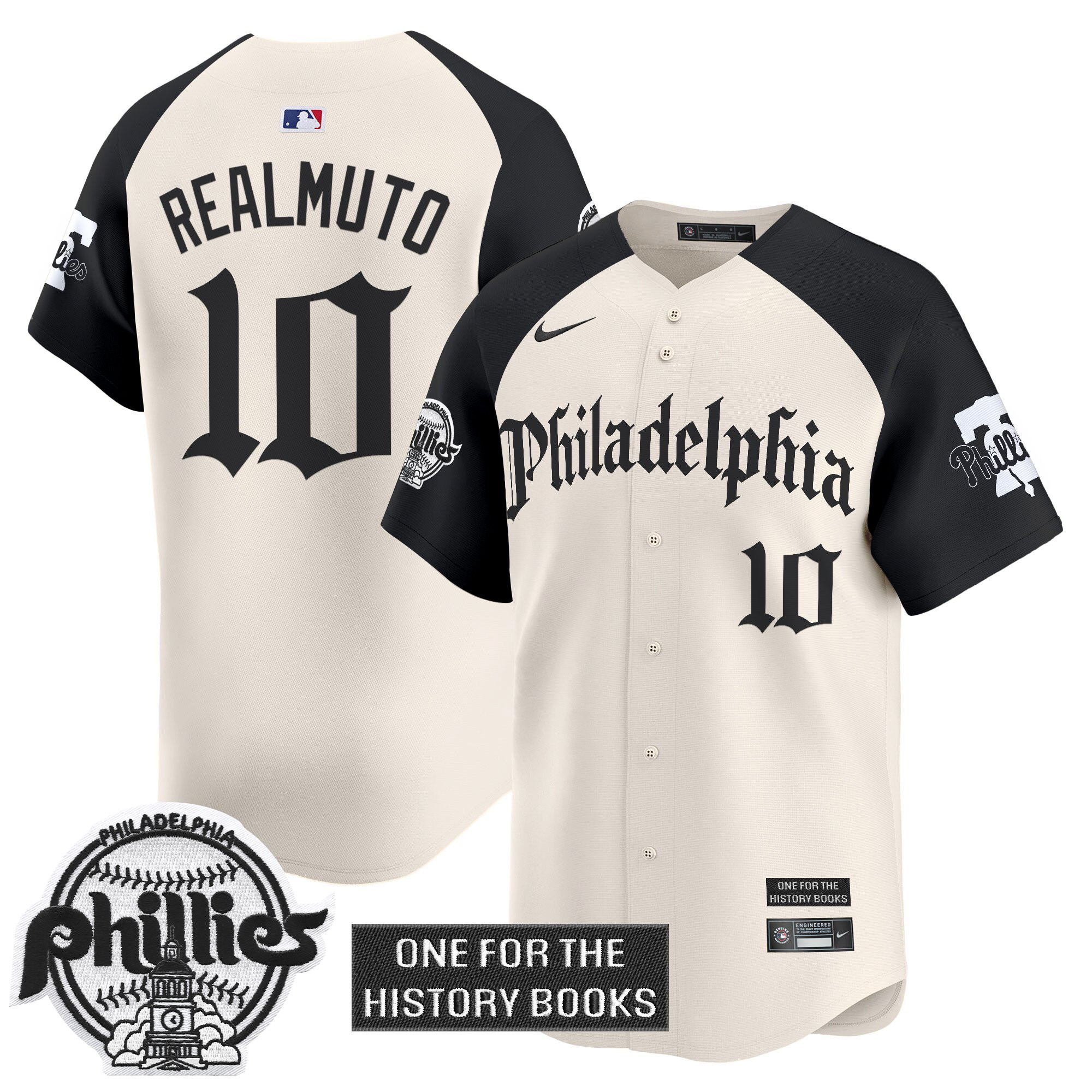 J.T.Realmuto Men's Philadelphia Phillies Retro Newspaper Edition Vapor Premier Limited Alternate Jersey - All Stitched