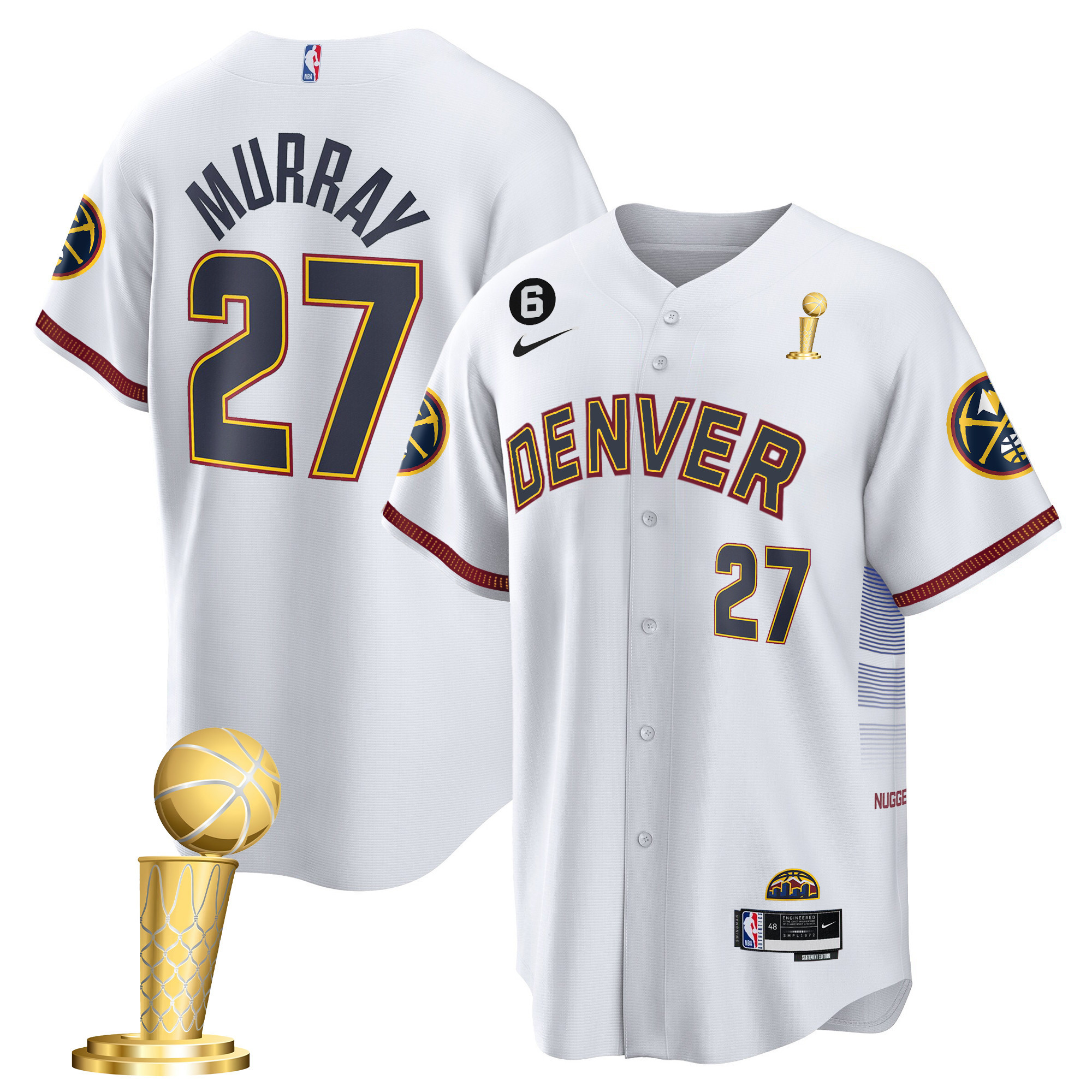 Jamal Murray Men's Denver Nuggets 2023 Champions Cool Base City Jersey - All Stitched