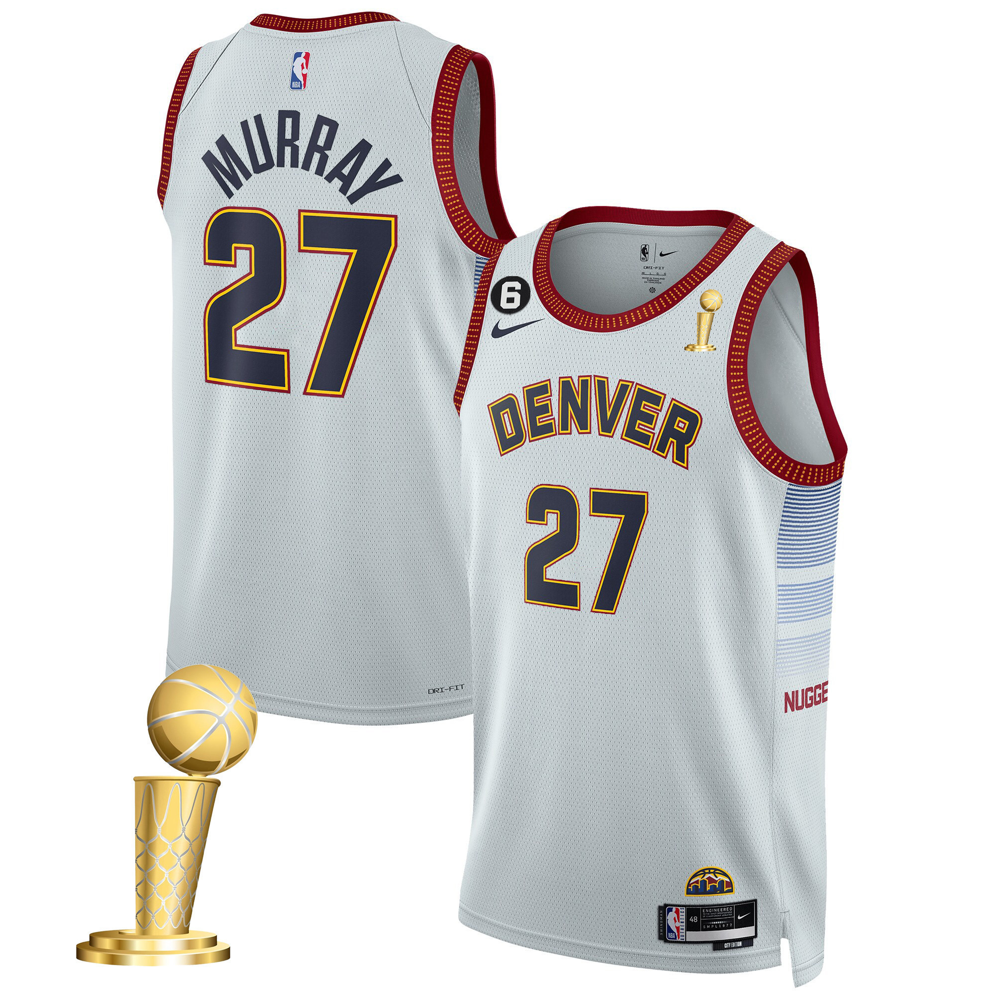 Jamal Murray Youth's Denver Nuggets 2023 Champions City Jersey Collection - All Stitched