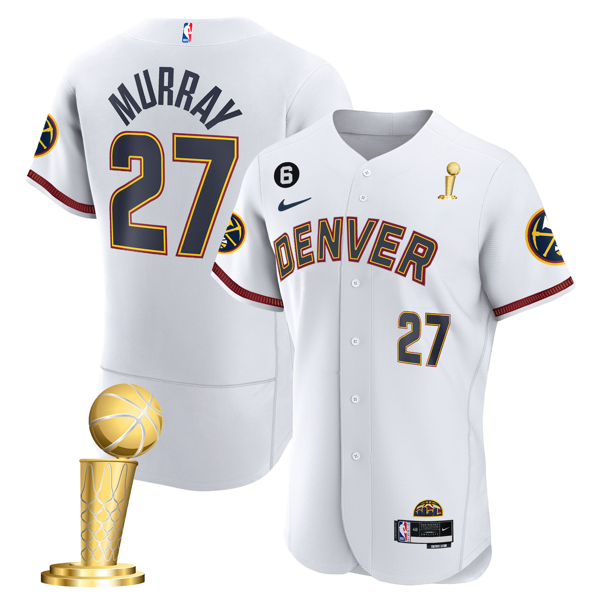 Jamal Murray Youth's Denver Nuggets 2023 Champions Flex Base City Jersey - All Stitched