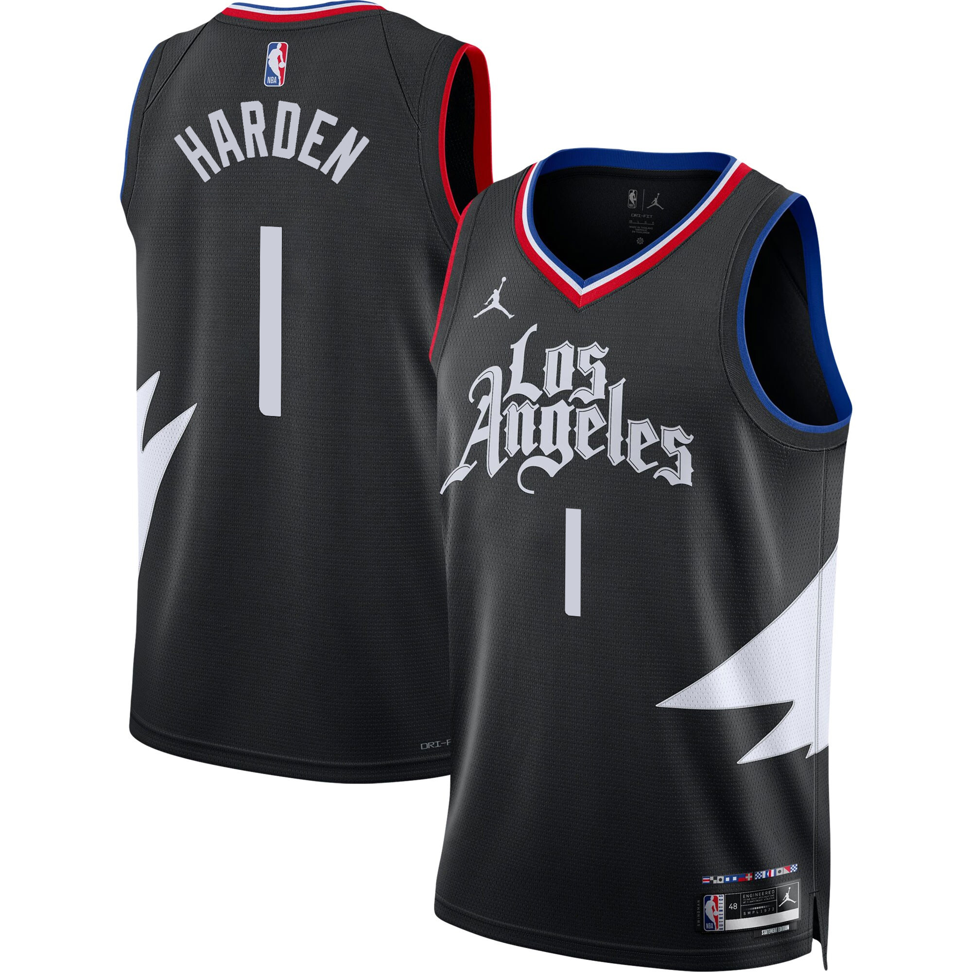 James Harden Men's Los Angeles Clippers Swingman Statement Jersey - All Stitched