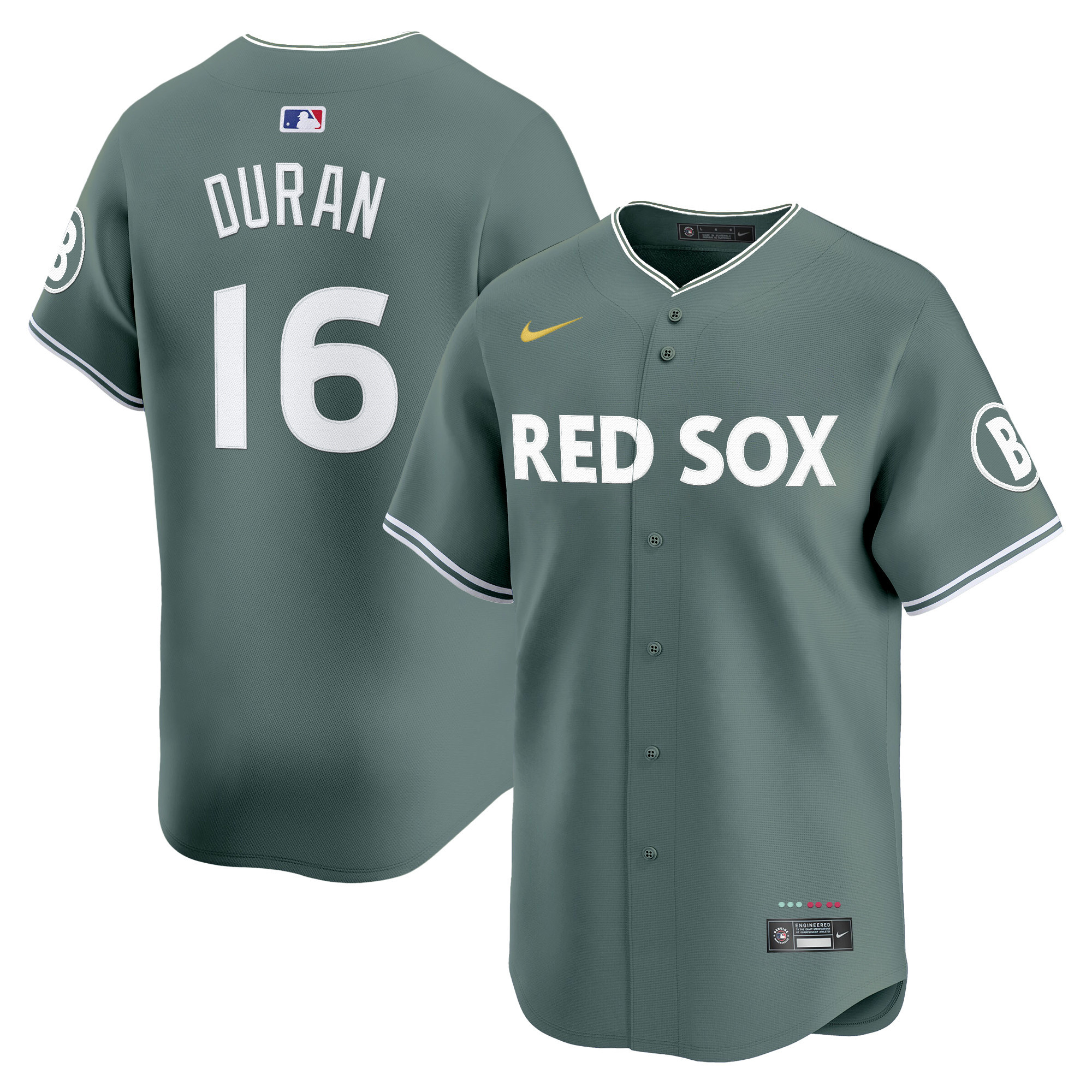Jarren Duran Men's Boston Red Sox 2025 City Connect Vapor Premier Limited Green Jersey - All Stitched